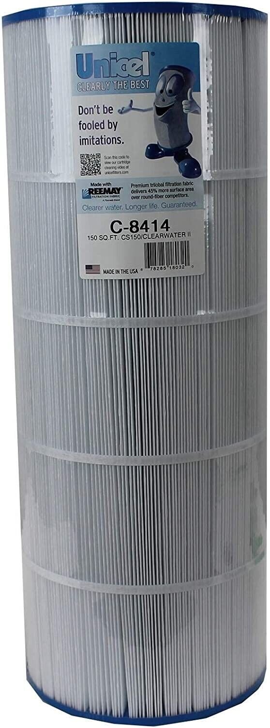 Unicel C-8414 Swimming Pool Replacement Cartridge Filters 150 Sq Ft (2 Pack)