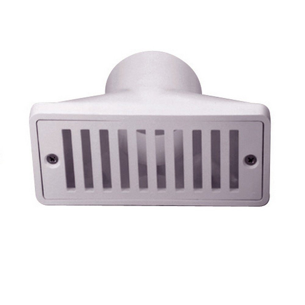 Pentair 542039 Gutter Drain and Grate Fitting with Socket Connection, White