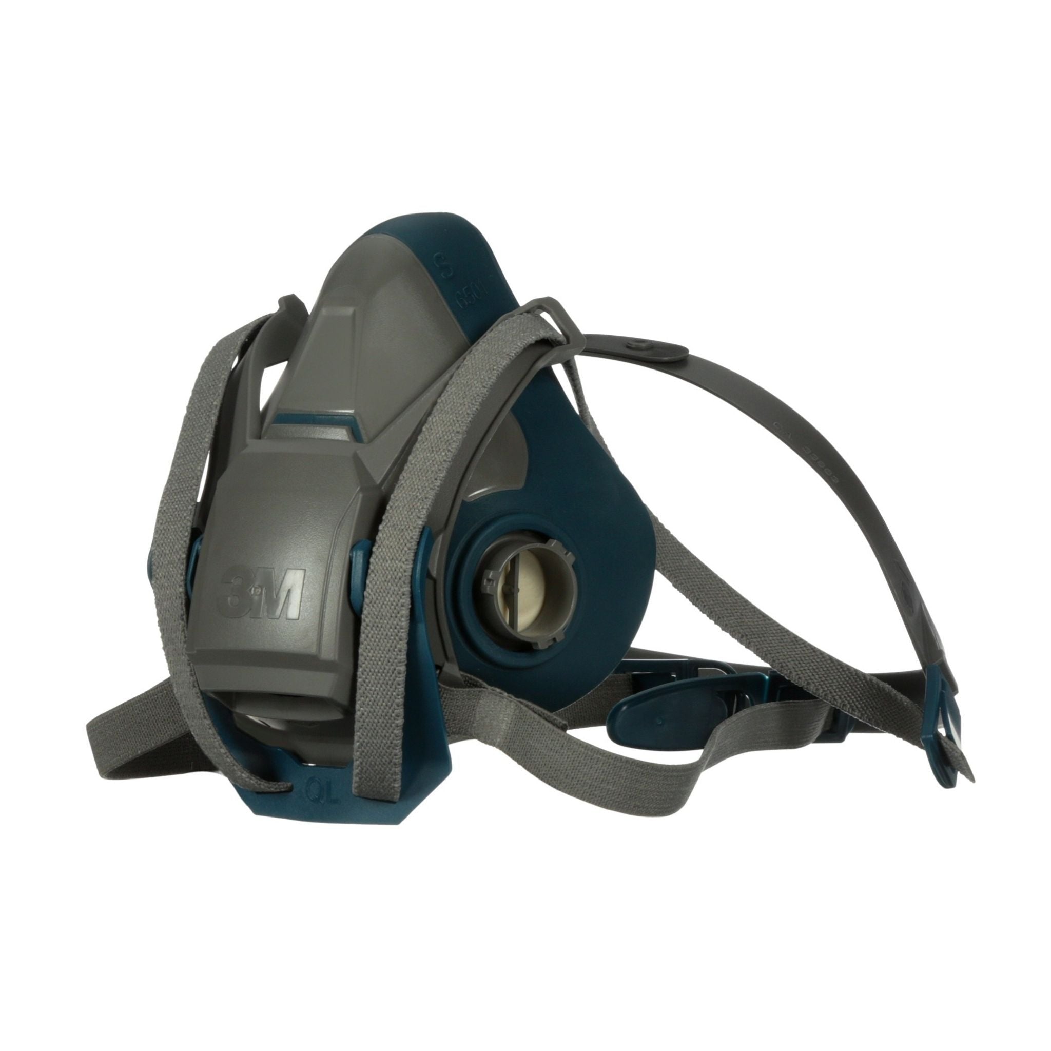 3M™ Rugged Comfort Quick Latch Half Facepiece Reusable Respirator 6501QL/49488, Small