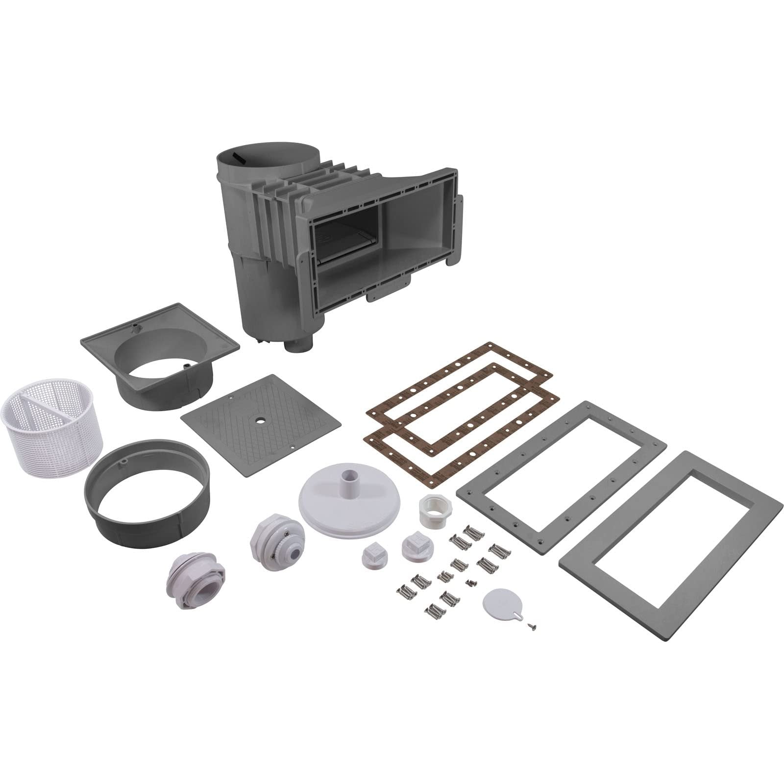 Hayward SP10852OMTEDGR 1-1/2-Inch FIP Dark Gray Wide Track Auto-Skim Skimmer with Main Drain and Fitting