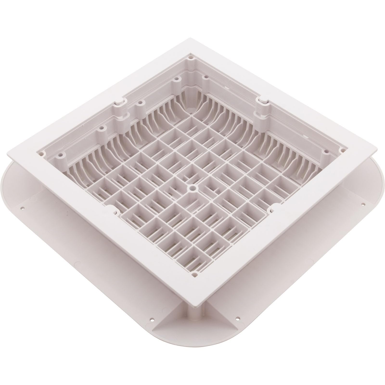 AquaStar 1216101 Square Anti-Entrapment Suction Outlet White