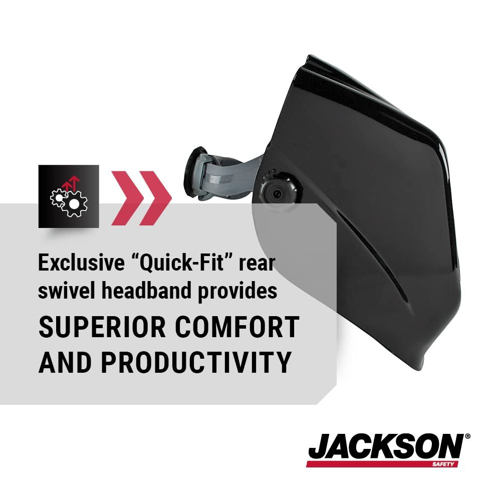 Jackson Safety HLX 100 Welding Hood - Ultra Lightweight Auto Darkening Welding Helmet with Insight Digital Variable ADF - ANSI Z87.1