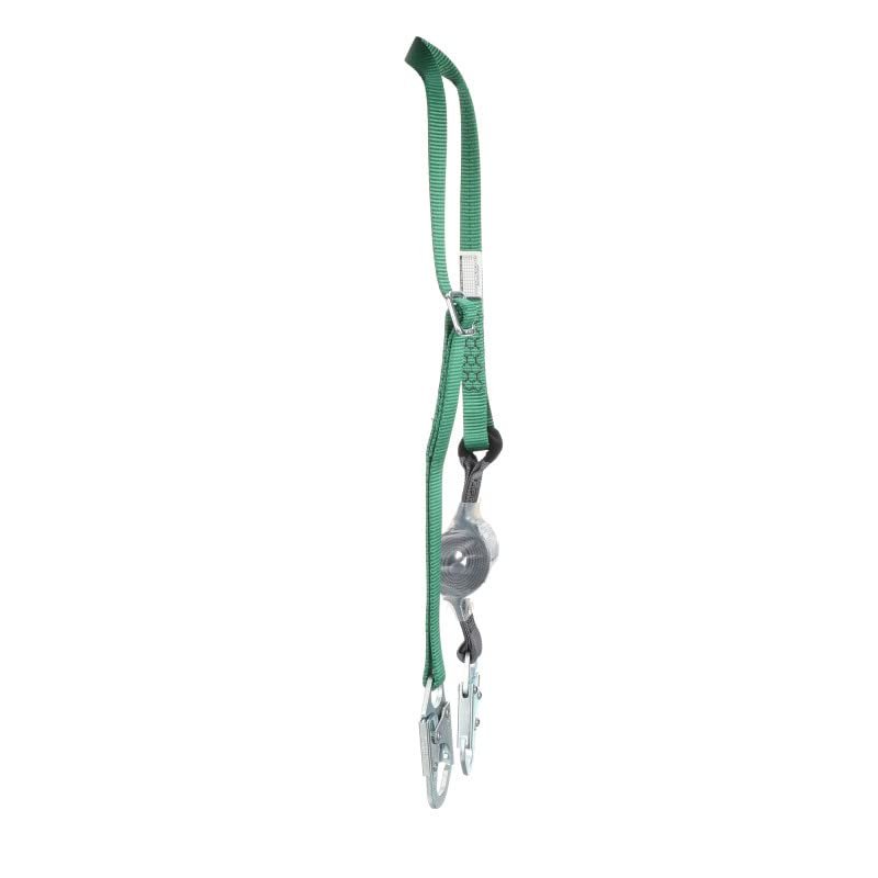 V-Series Standard Single-Leg Adjustable Energy Absorbing Lanyard, 6',36C Small snaphooks