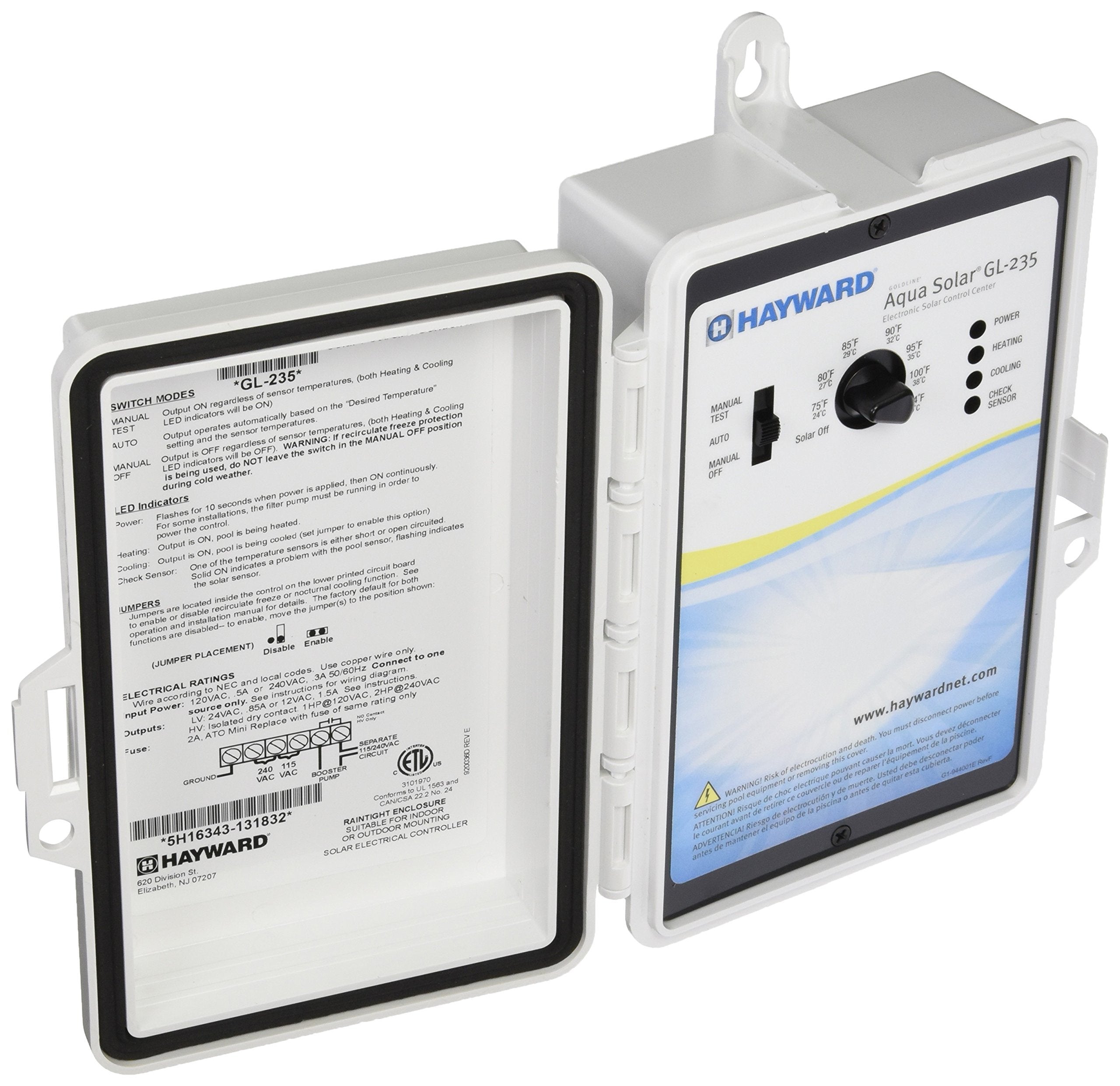 Hayward GL-235 AquaSolar Pool Solar Temperature Controller