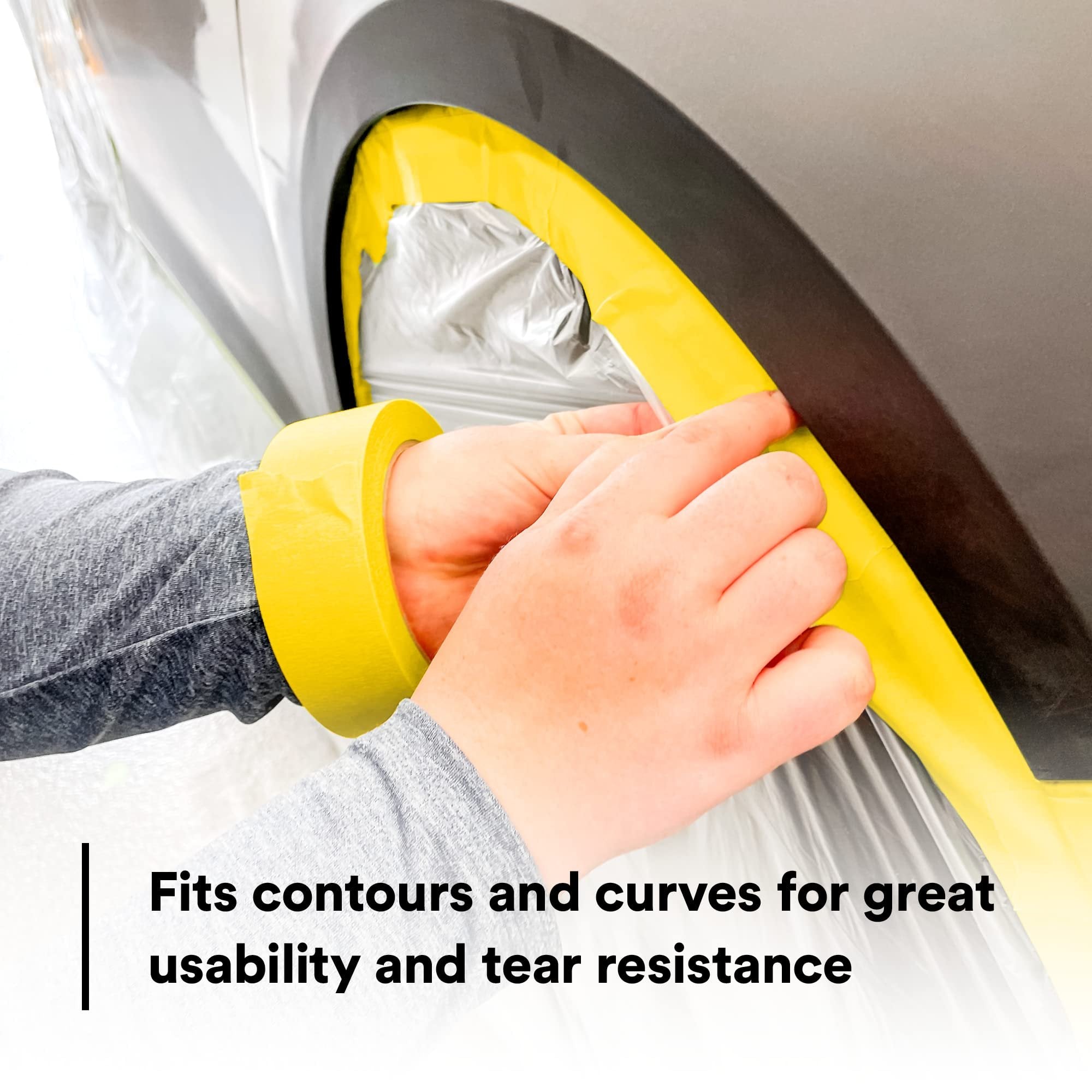 3M Automotive Refinish Masking Tape, 06654, 36 mm x 55 m 1 ROLL