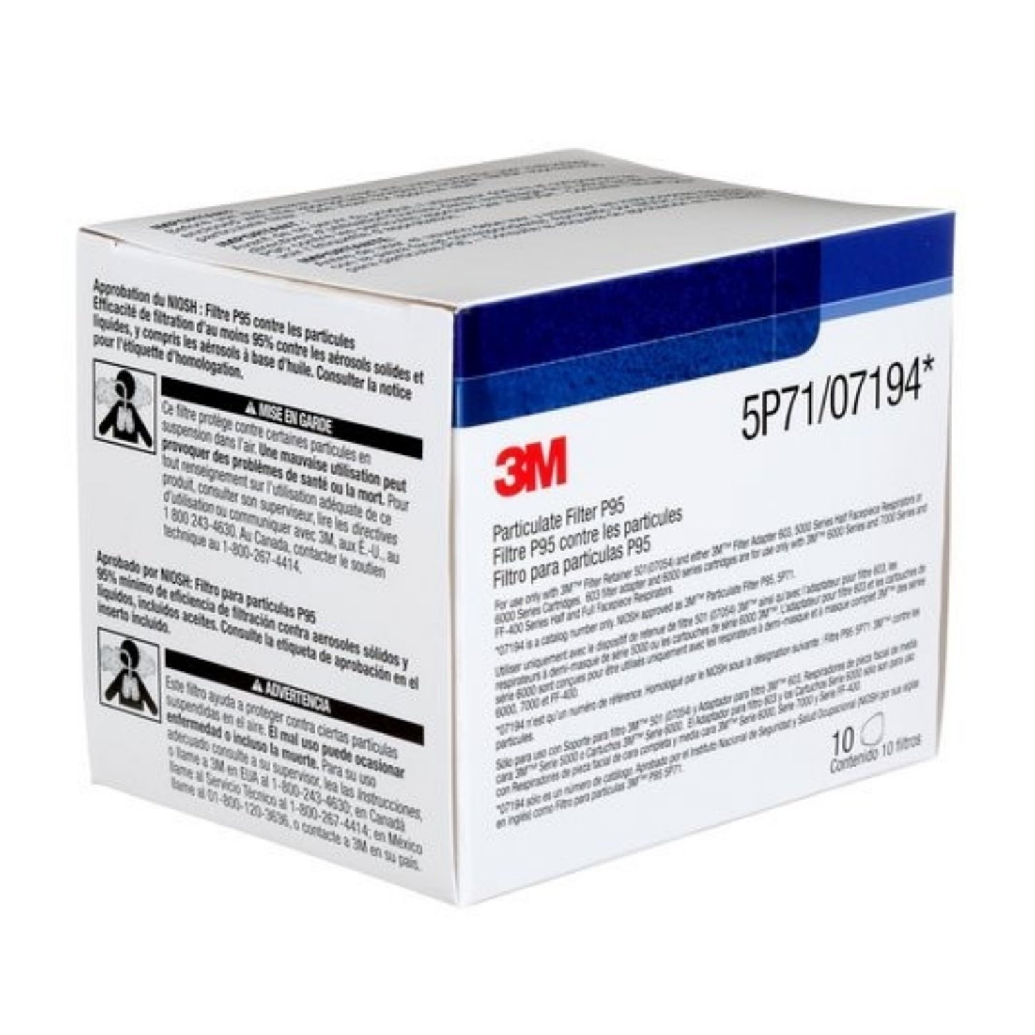 3M™ Particulate Filter 5P71/07194(AAD), P95 1 CARTON (10 FILTERS)