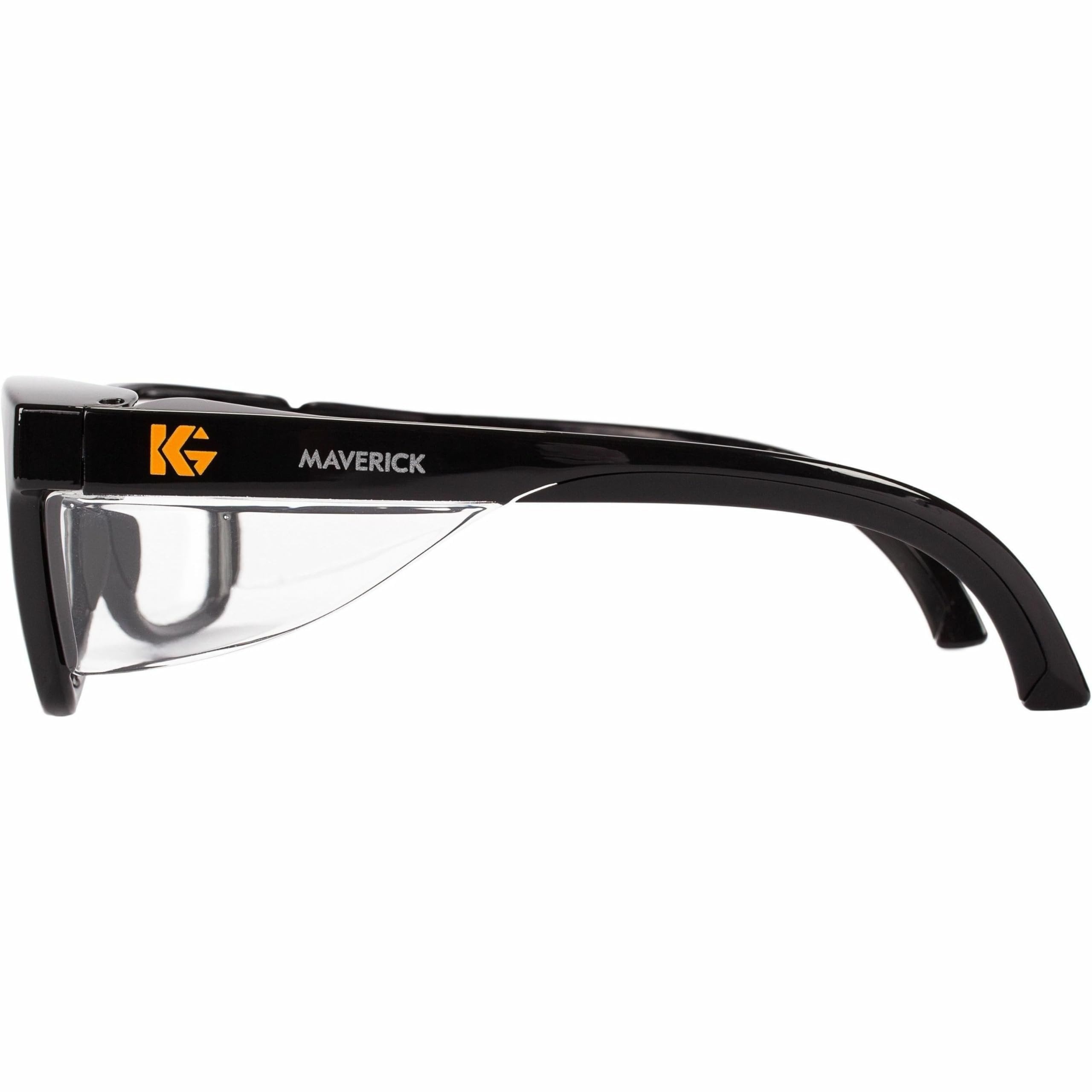 KleenGuard™ V30 Maverick™ Safety Glasses (49309), with Anti-Fog Coating, Clear Lenses, Black Frame, Unisex for Men and Women (Qty 12)