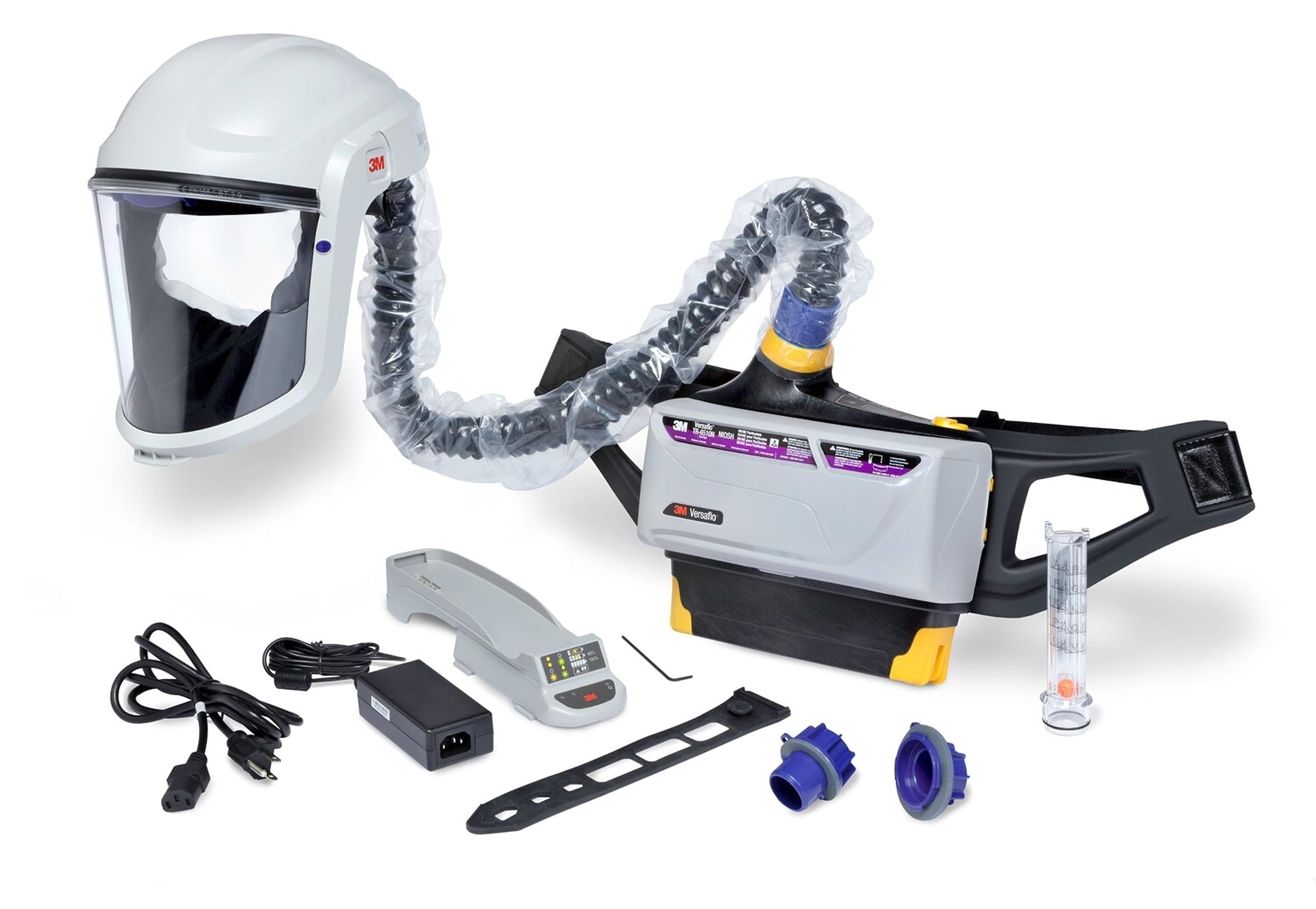3M PAPR Respirator, Versaflo Powered Air Purifying Respirator Painters Kit, TR-800-PSK, Intrinsically Safe, NIOSH Approved, Ready to Use All-in-One Respiratory Protection for Gas, Particulates, Vapors