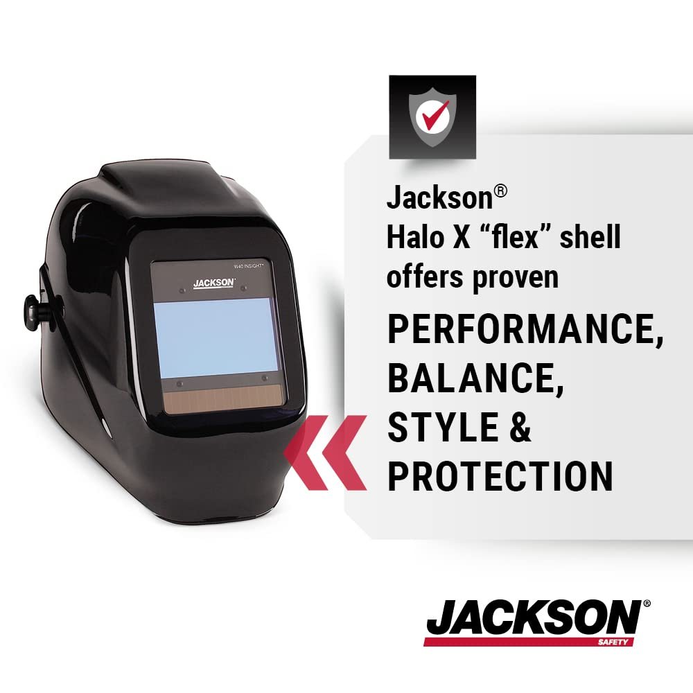Jackson Safety HLX 100 Welding Hood - Ultra Lightweight Auto Darkening Welding Helmet with Insight Digital Variable ADF - ANSI Z87.1
