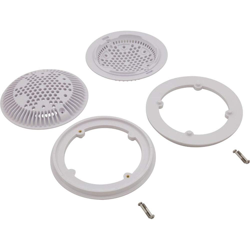 Hayward WG1030AVPAK2 White Dual Suction Flow Drain Cover and Frame