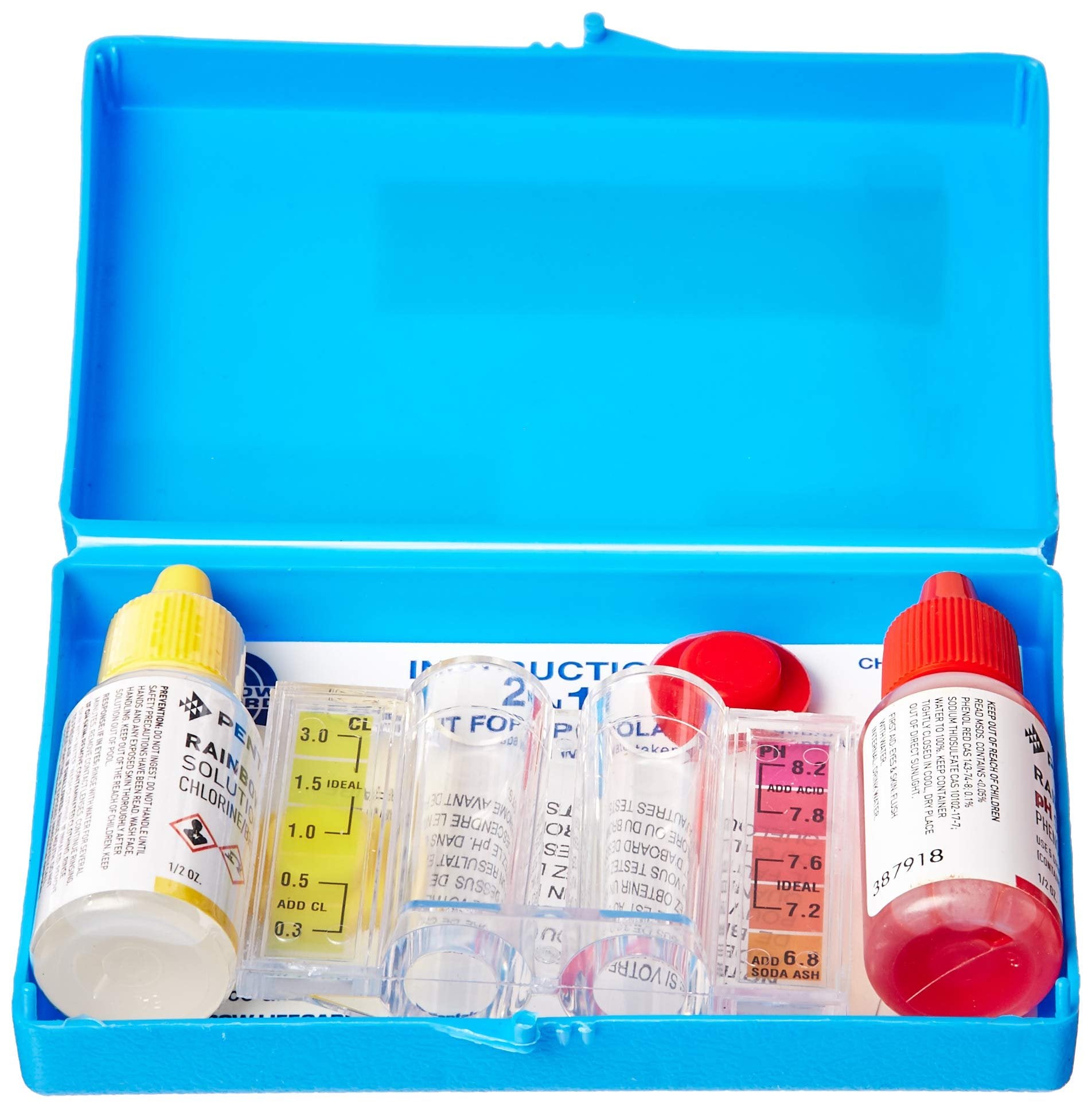 Pentair R151076 752 2 n 1 pH and Chlorine Test Kit