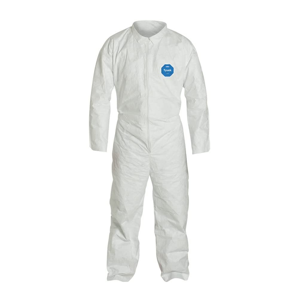 DuPont Tyvek 400 TY120S Disposable Protective Coverall, White, 2X-Large (Retail Pack of 1)