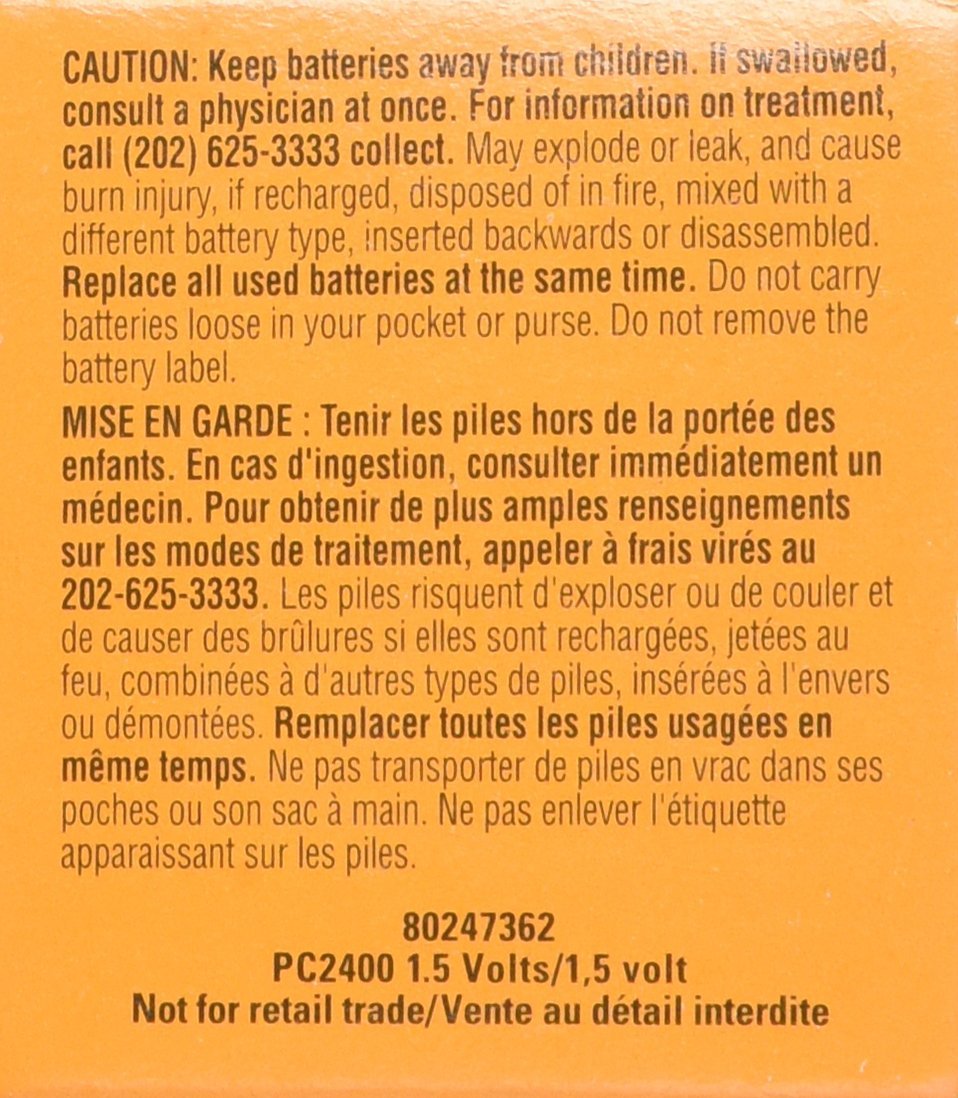 Duracell 32-MA92-DH0O Procell Alkaline Battery, AAA (Pack of 24), Packaging May Vary