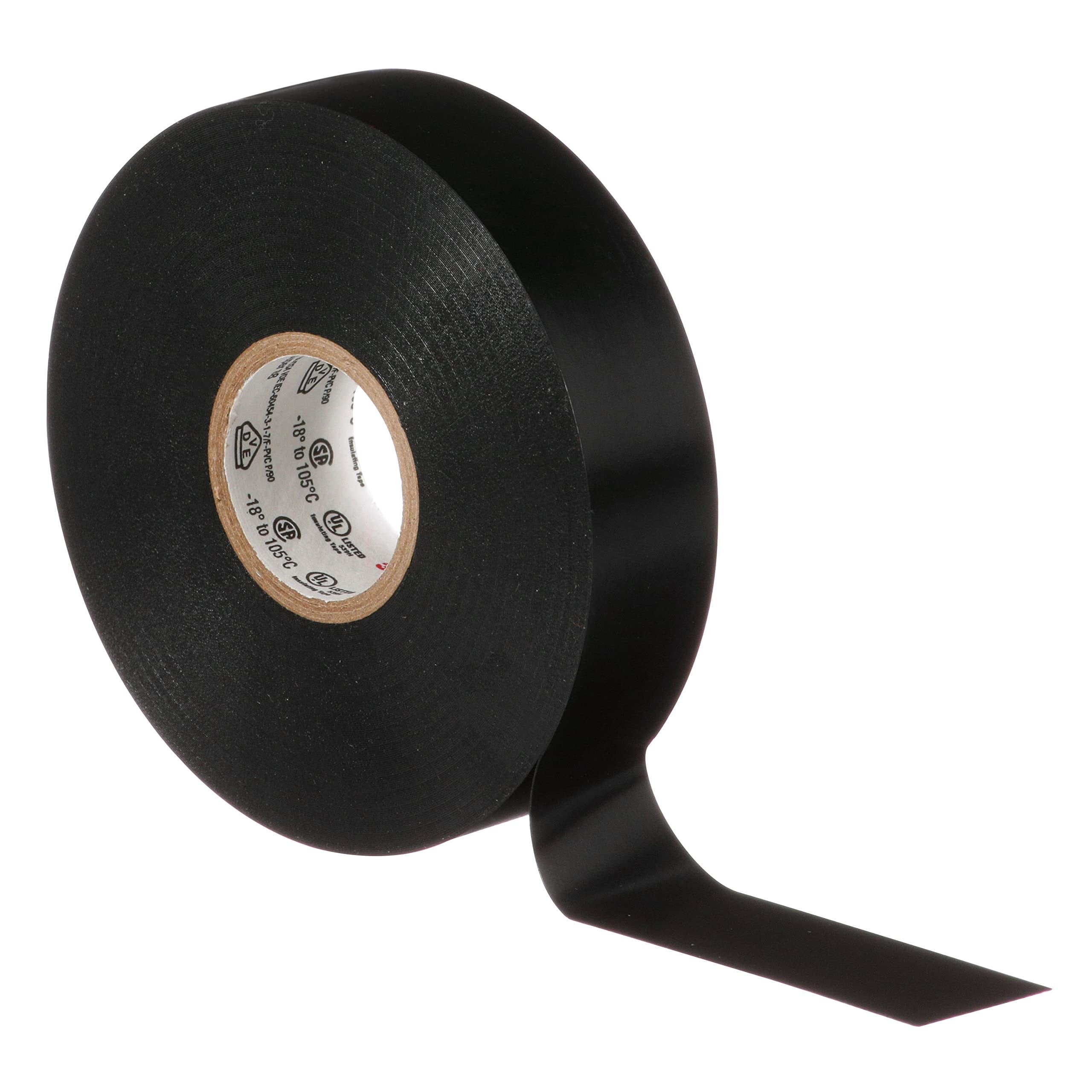 3M Safety Super 88 Vinyl Electrical Tape, .75 in x 66 ft, Black, 1-Roll
