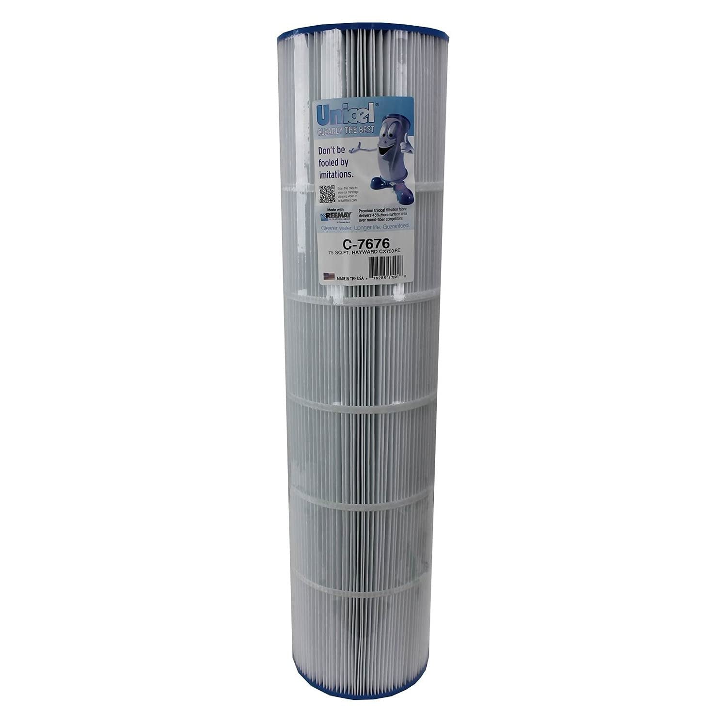 Unicel C-7676 75 Square Foot Media Replacement Pool Hot Tub Spa Filter Cartridge with 108 Pleats