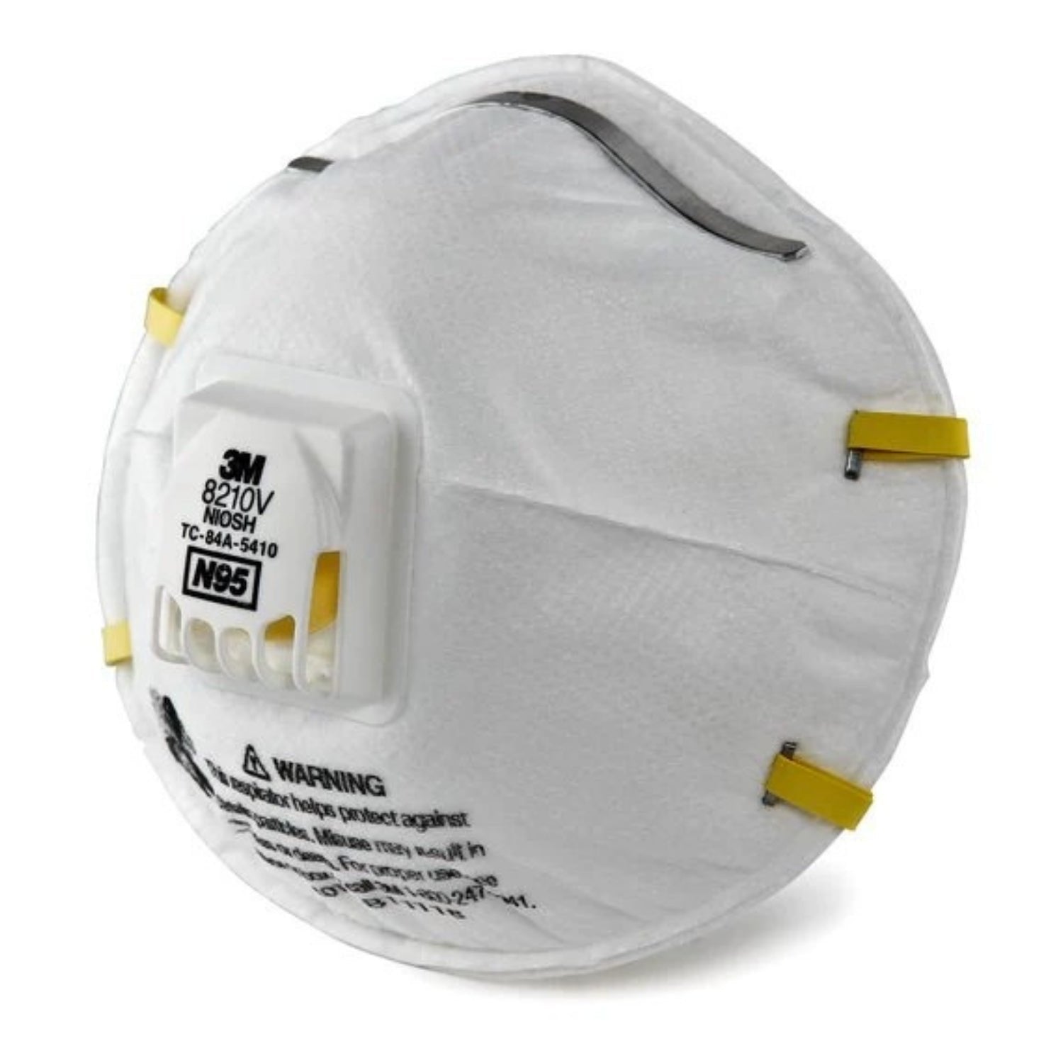 3M™ 8210V, WITH COOL FLOW VALVE, N95 - Half Facepiece, Non-Oil Filter, One Size 10PK