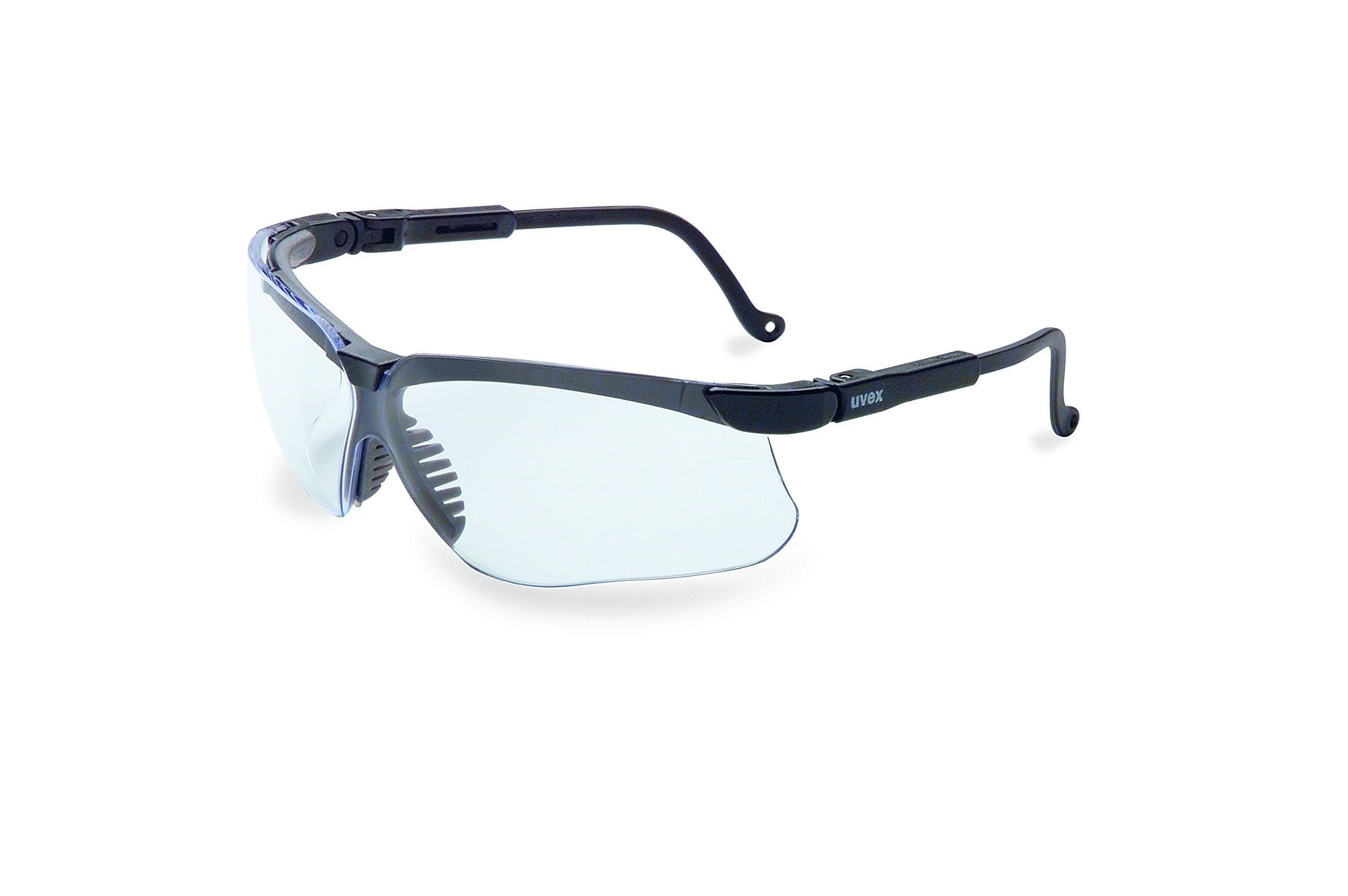 UVEX by Honeywell S3200HSGenesis Safety Glasses with Uvextreme Anti-Fog Coating, Black Frame