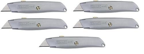 Stanley Hand Tools 10-099 Retractable Blade Utility Knife, Sold as 5 Pack
