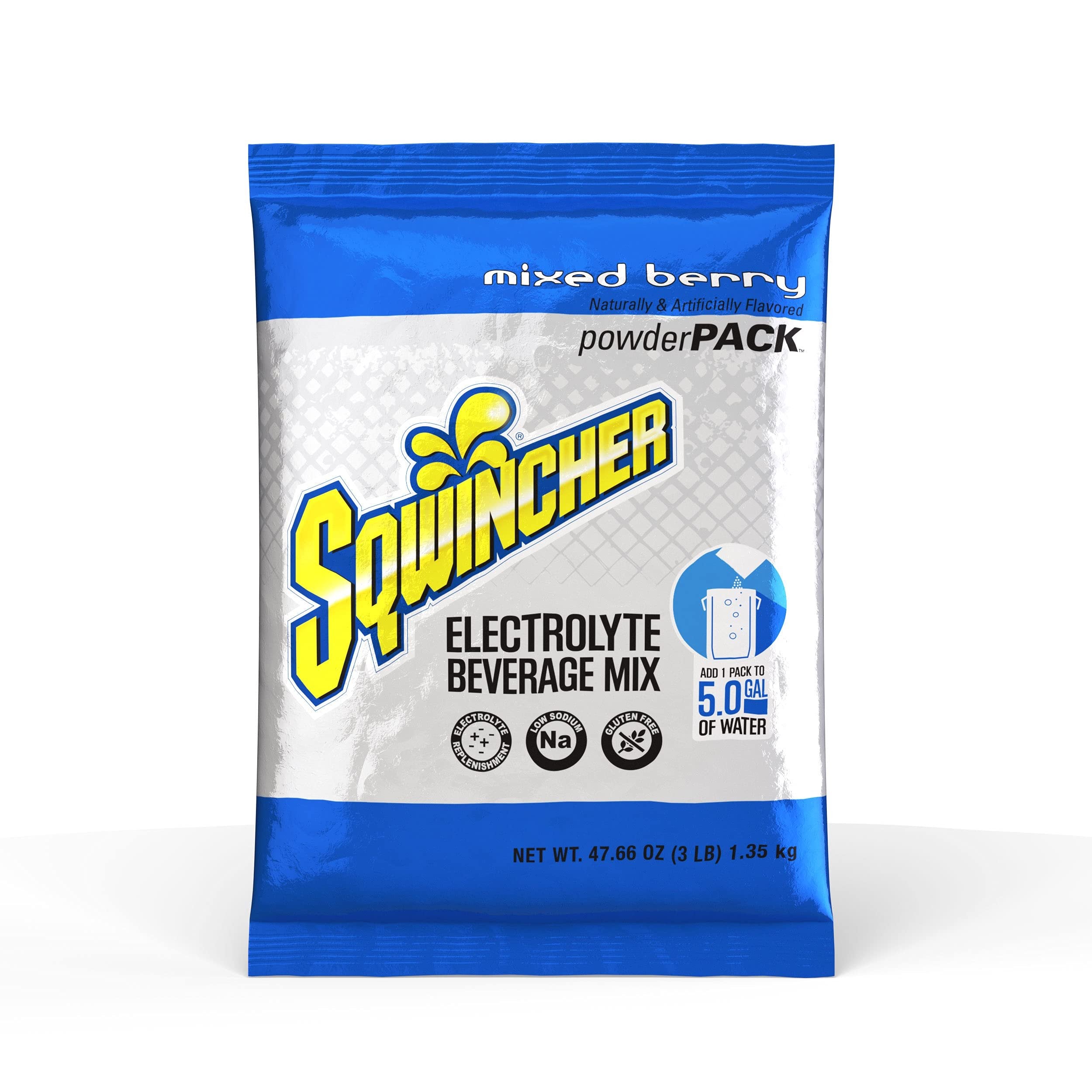 Sqwincher Powder Concentrate Electrolyte Replacement Beverage Mix