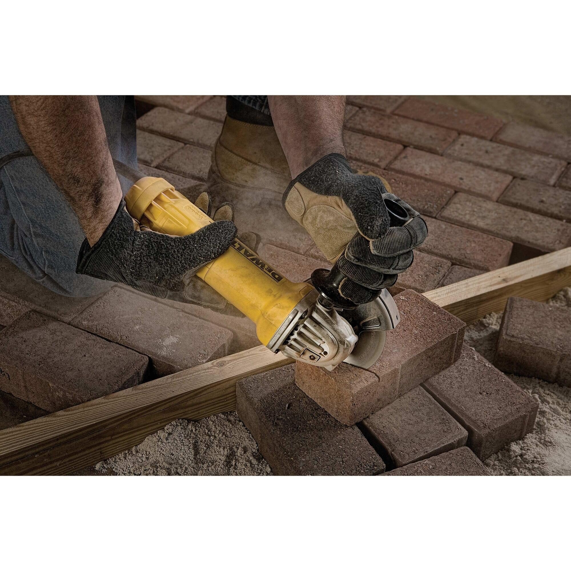 DEWALT Angle Grinder, 4.5 Inch, 11 Amp, With Paddle Switch (DWE402)