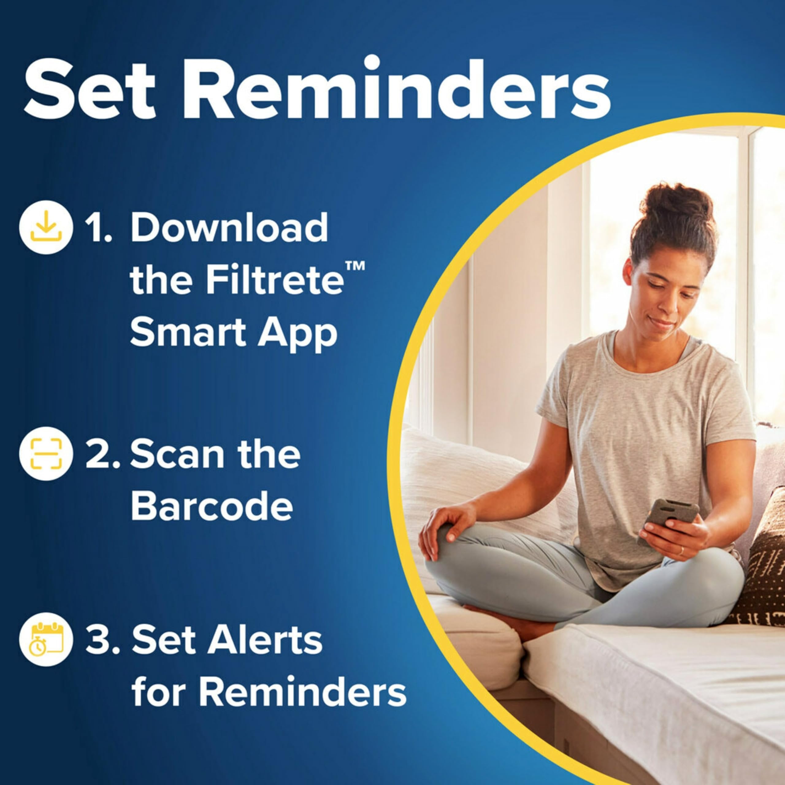 Filtrete 14x30x1 Air Filter, MPR 1900, MERV 13, Healthy Living Ultimate Allergen 3-Month Pleated 1-Inch Air Filters, 2 Filters