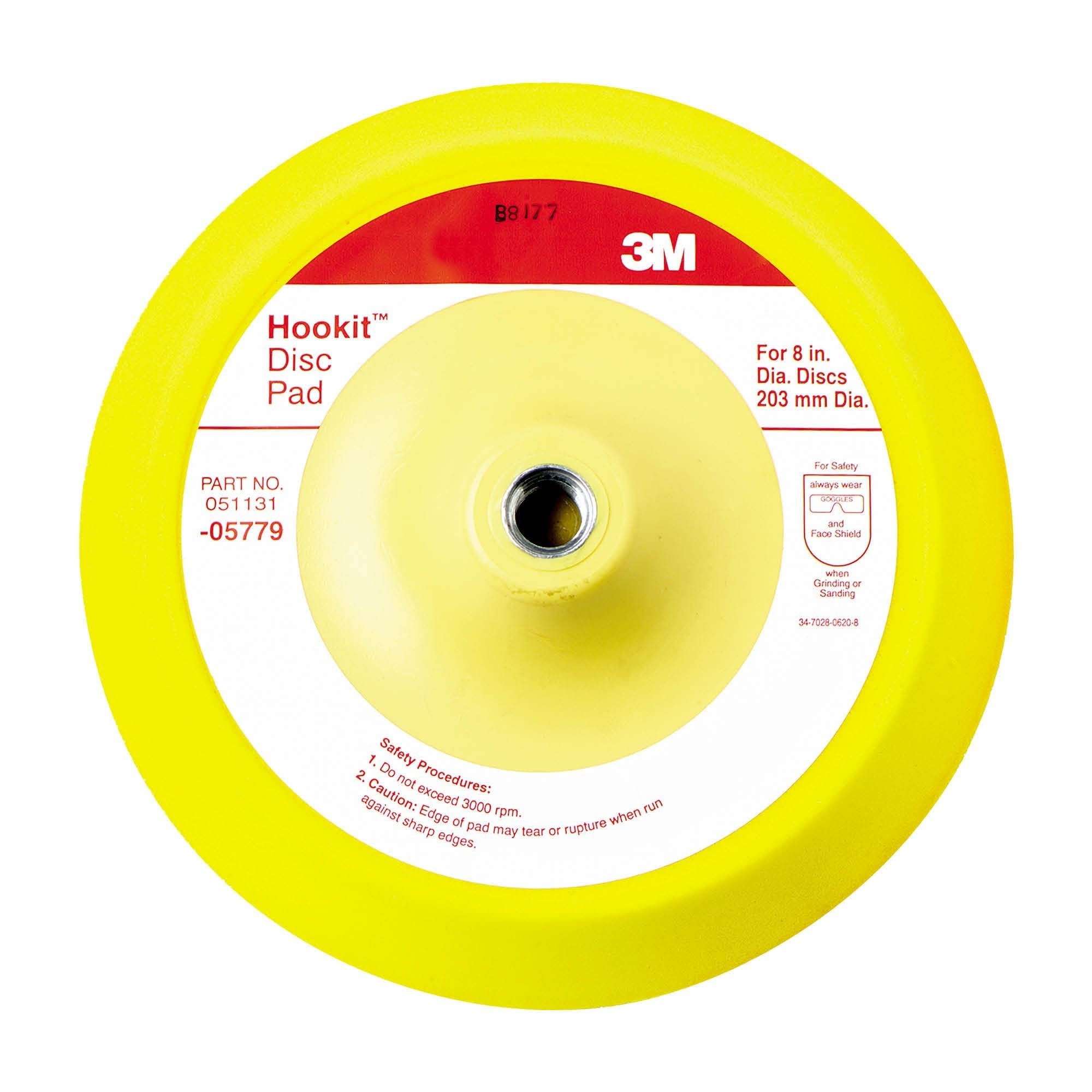 3M 05779 Hookit 8" Disc Pad