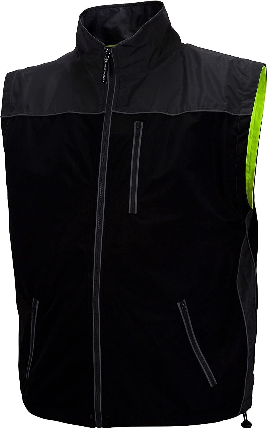 Pyramex RJR3410X2 RJR34 Series Jackets Hi-Vis Lime Windbreaker