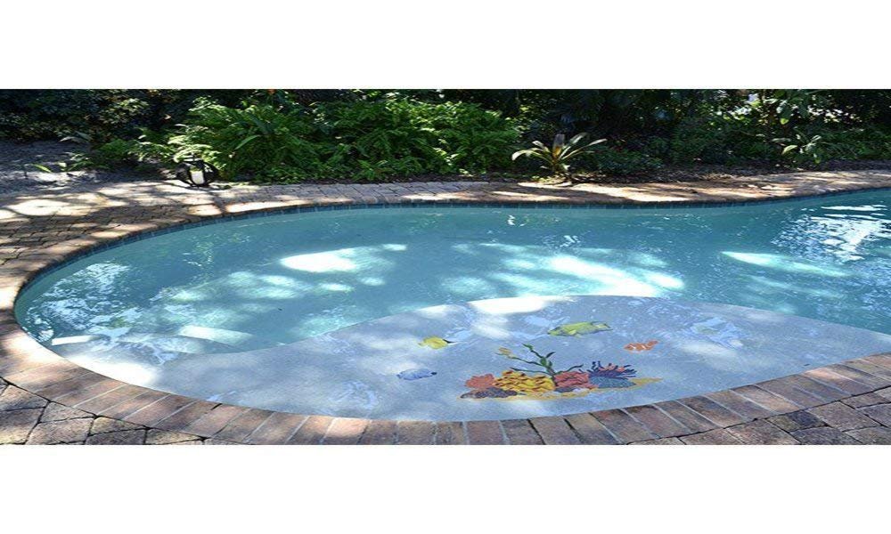 Artistry in Mosaics Tiger Tang Ceramic Swimming Pool Mosaic (5" x 8", Orange)