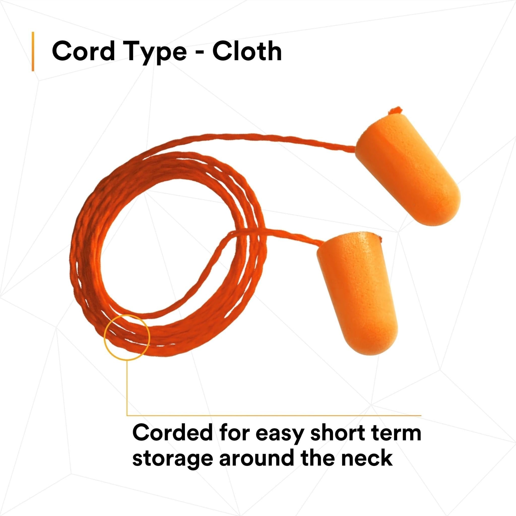 3M™ Foam Earplugs 1110, Corded