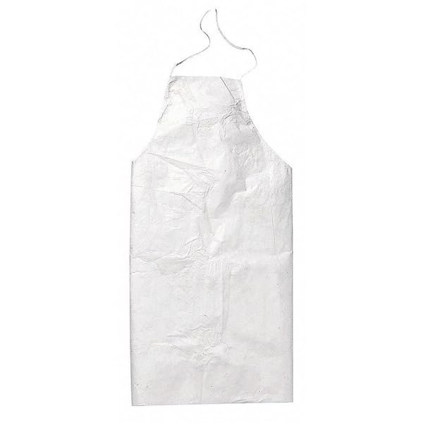 Tyvek Apron, White, One Size Fits All, 100/Carton