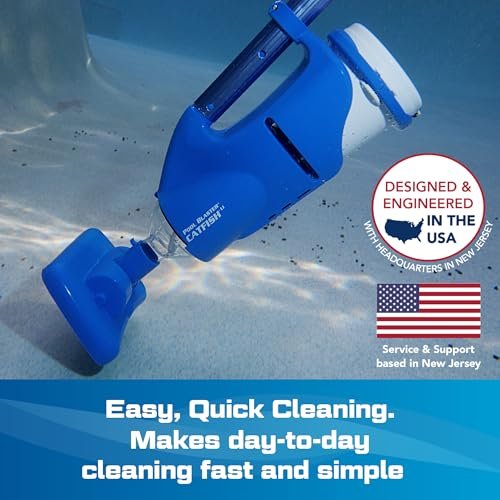 POOL BLASTER Cordless Rechargeable Pool Vacuum for Hut Tubs, Above Ground and Inground Pools