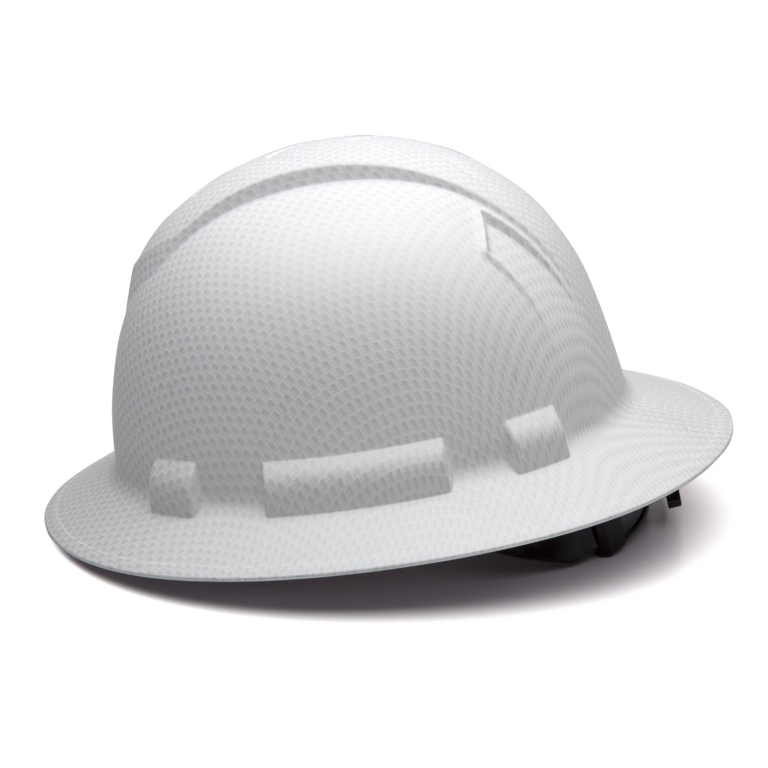 PYRAMEX HP54116- WHITE GRAPITE RIDGELINE FULL BRIM HARD HAT