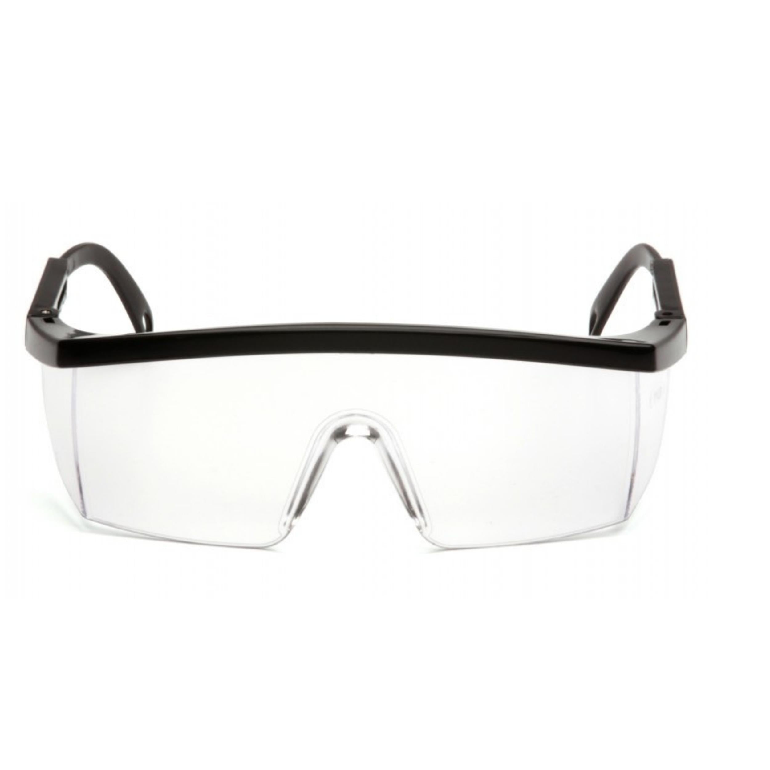 PYRAMEX-SB410SR Clear Lens with Black Ratchet Frame