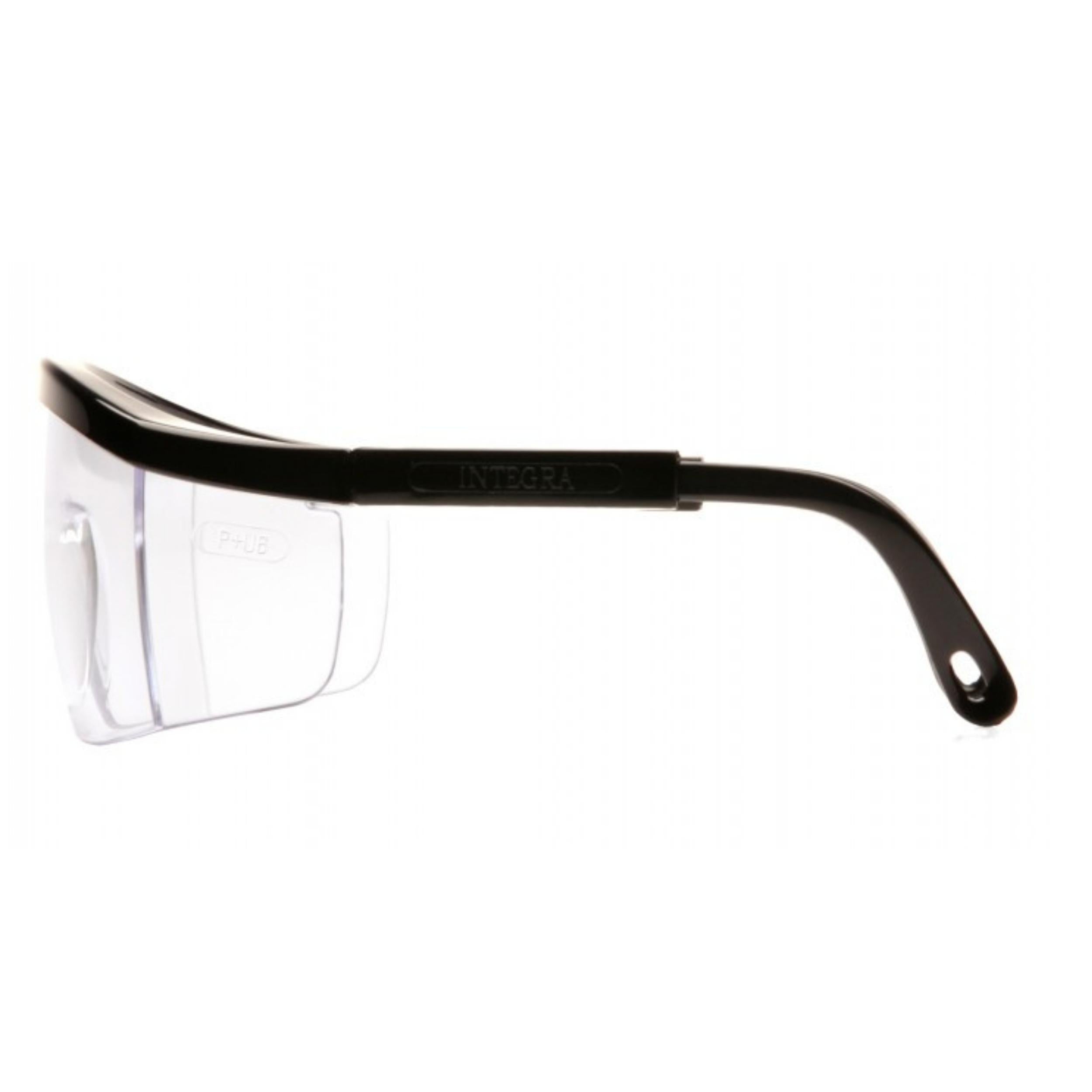 PYRAMEX-SB410SR Clear Lens with Black Ratchet Frame