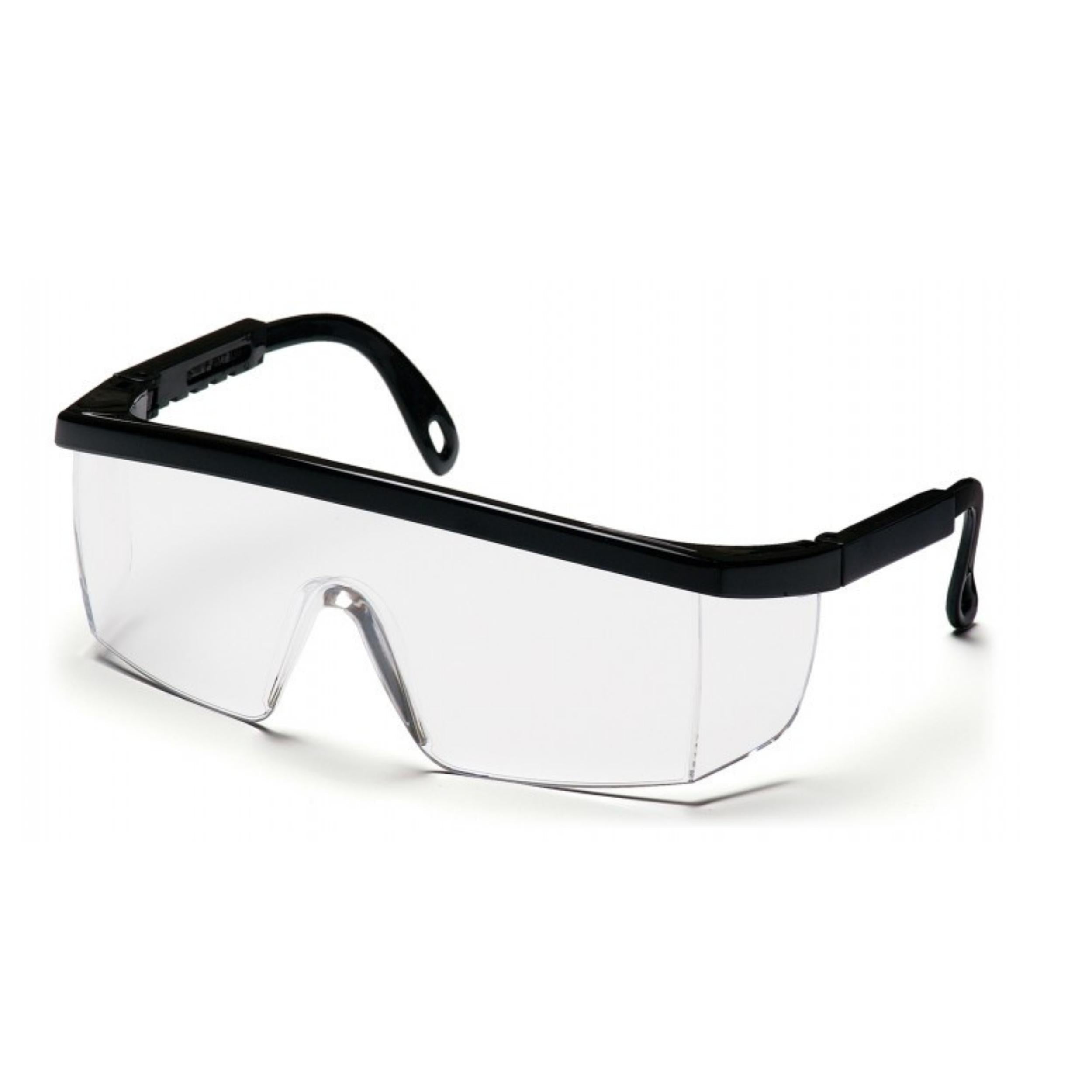 PYRAMEX-SB410SR Clear Lens with Black Ratchet Frame