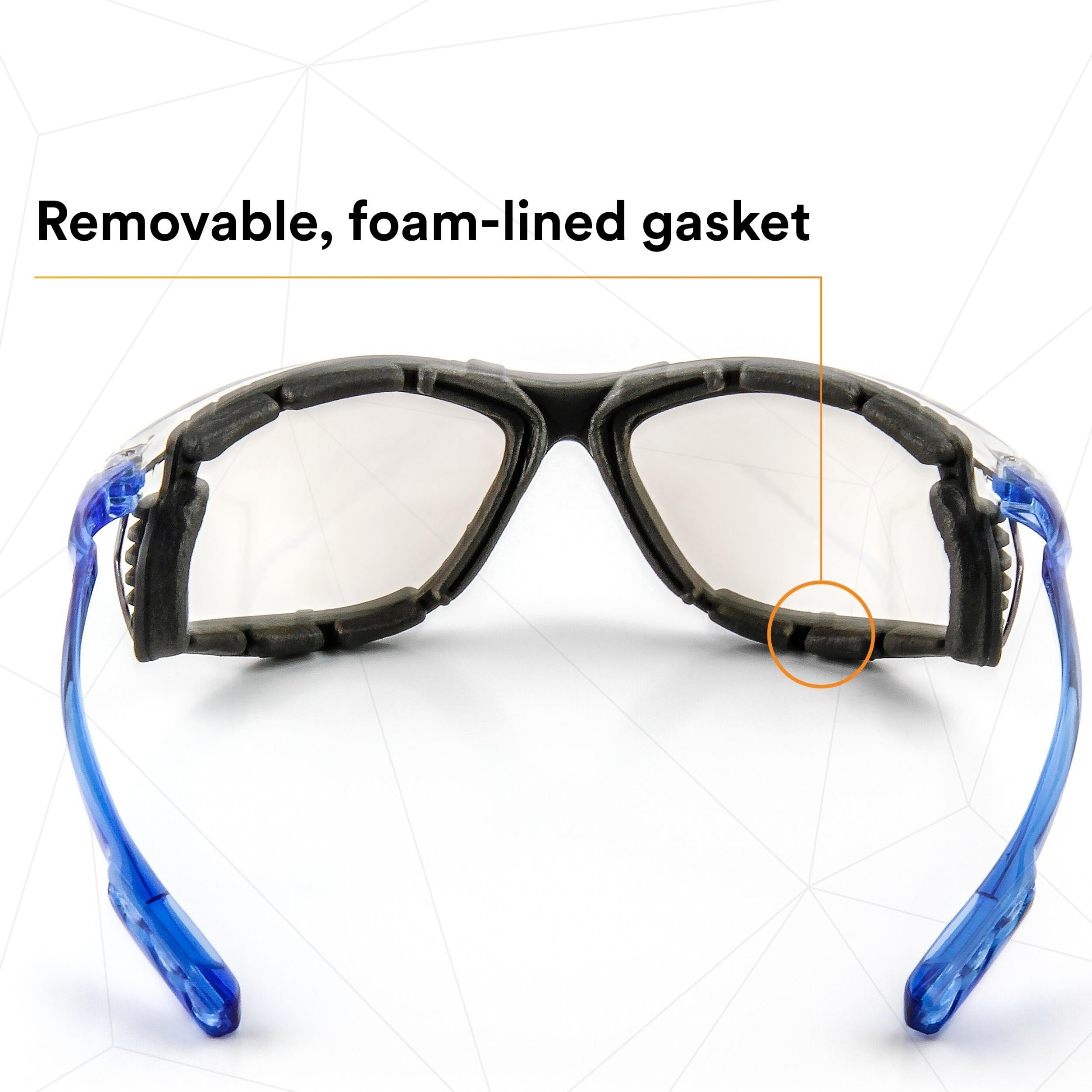 3M™ Virtua™ CCS Protective Eyewear 11874-00000 , with Foam Gasket, I/O Mir Anti-Fog Lens