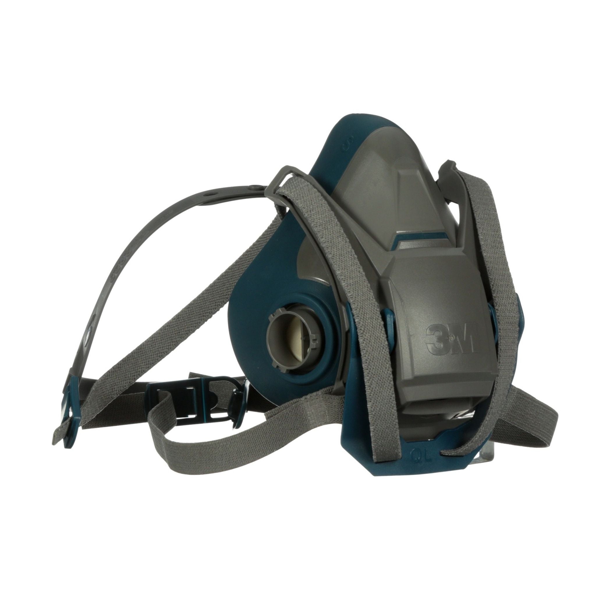 3M™ Rugged Comfort Quick Latch Half Facepiece Reusable Respirator 6501QL/49488, Small