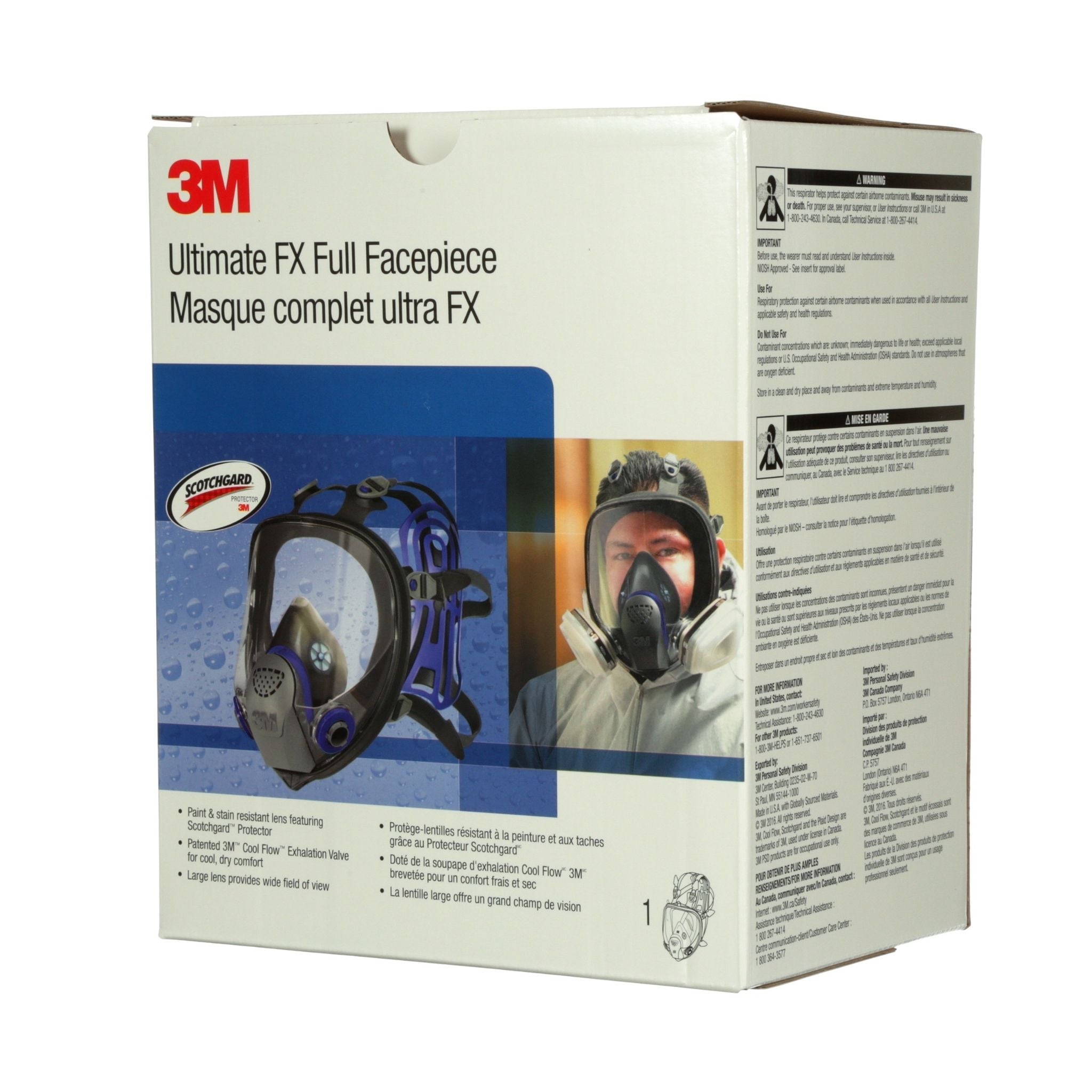 3M™ Ultimate FX Full Facepiece Reusable Respirator FF-401, Small