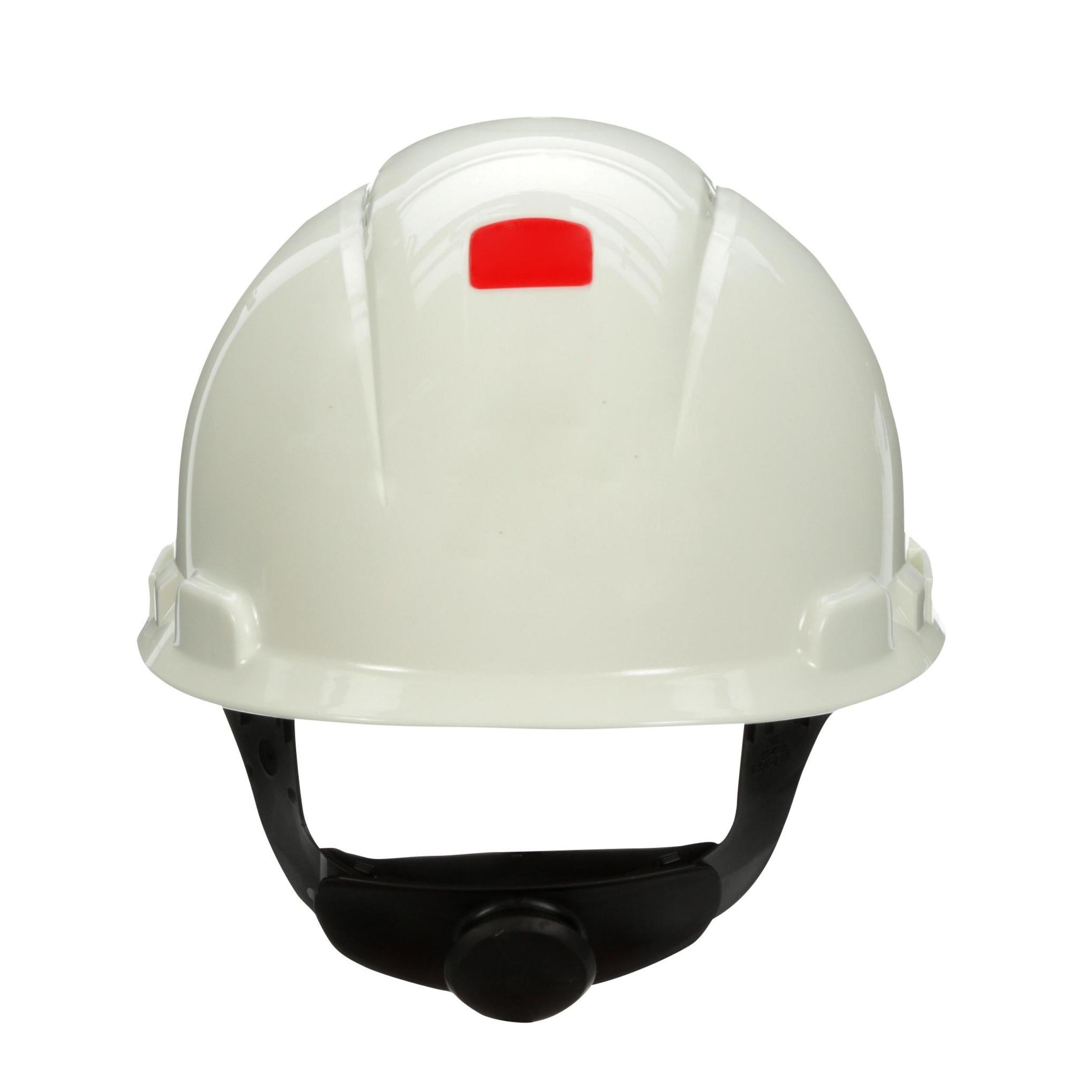 3M™ SecureFit™ Hard Hat H-701SFR-UV, White, 4-Point Pressure Diffusion Ratchet Suspension, with Uvicator