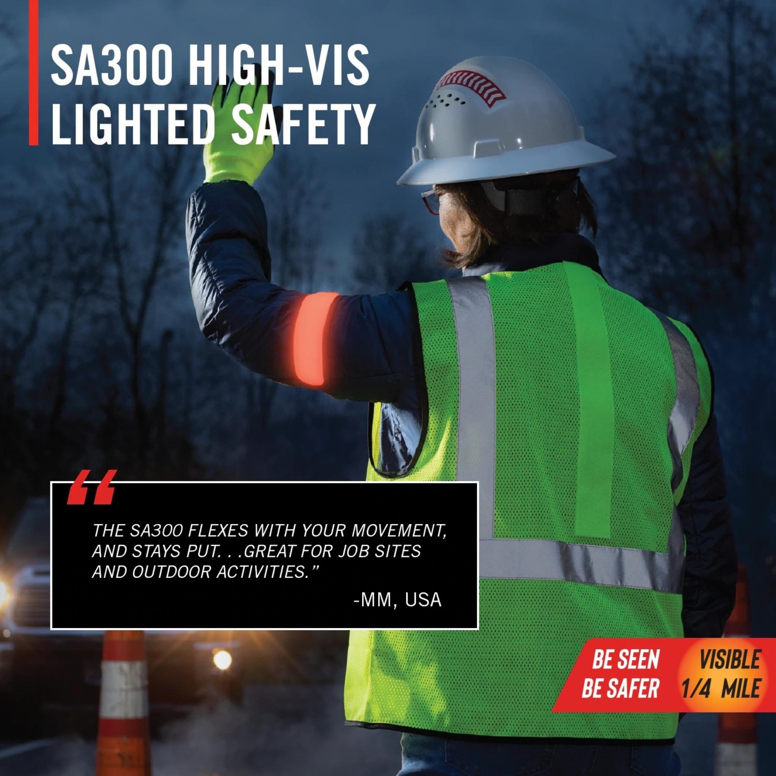 COAST SA300 HIGH-VIS LIGHTED SAFETY ARMBAND