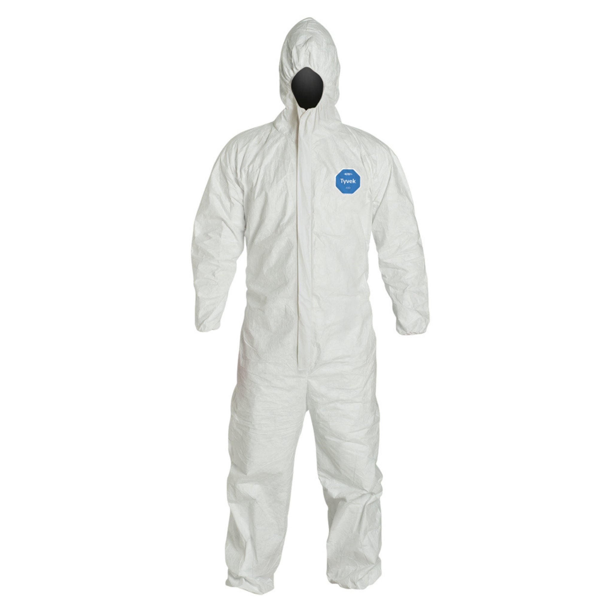 DuPont TY127S- 1 Suit: Tyvek 400  Disposable Protective Coverall, White
