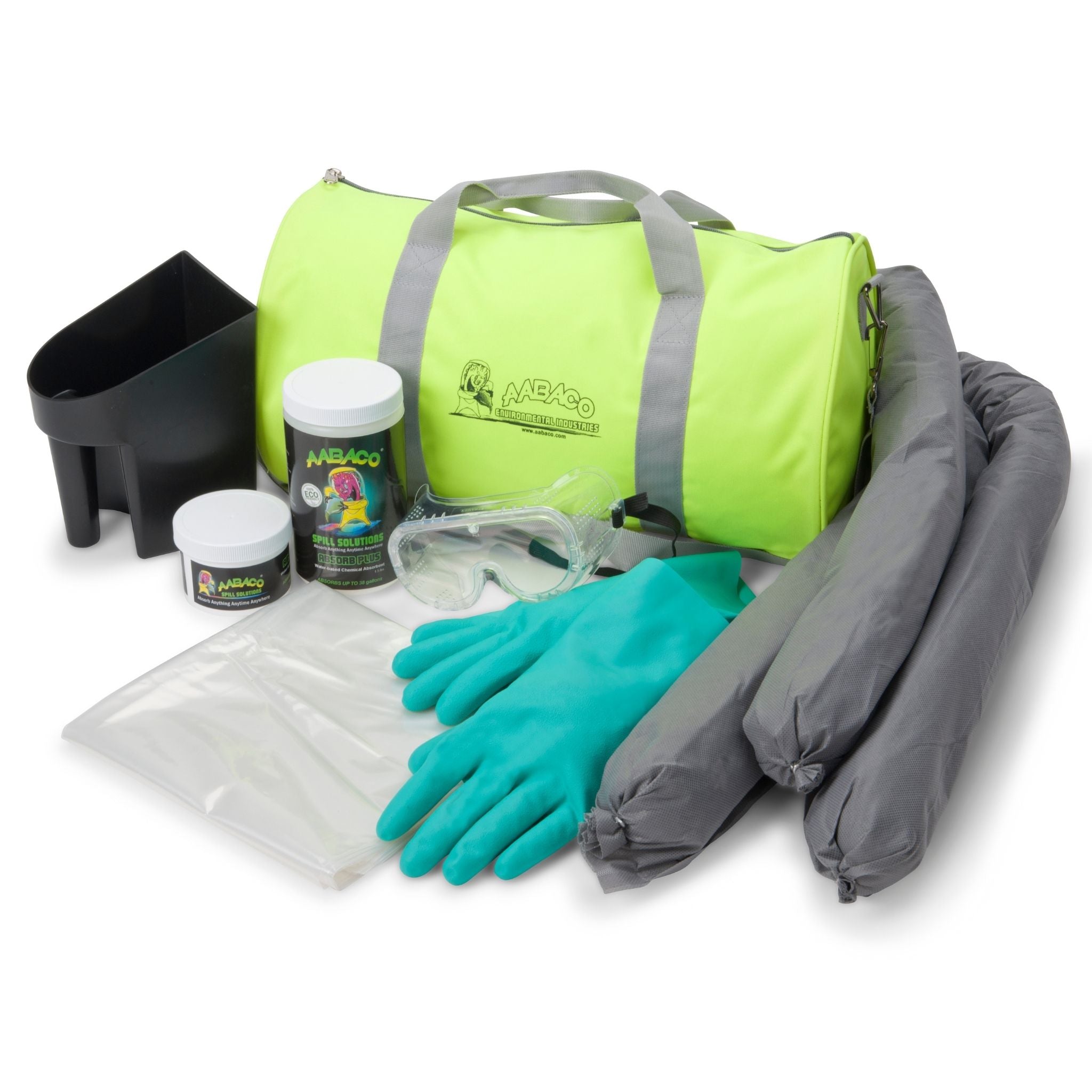 AABACO CHEMICAL ONLY SPILL KIT IN HIGH VIZ DUFFEL BAG – 50 GALLONS