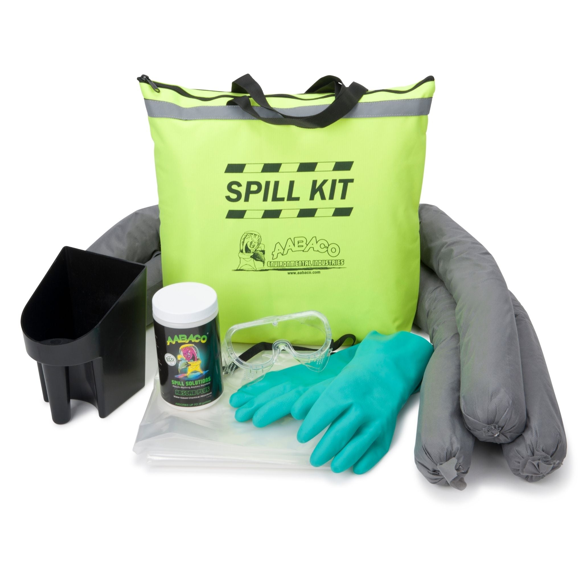 AABACO CHEMICAL ONLY SPILL KIT IN HIGH VIZ TOTE BAG – 40 GALLONS