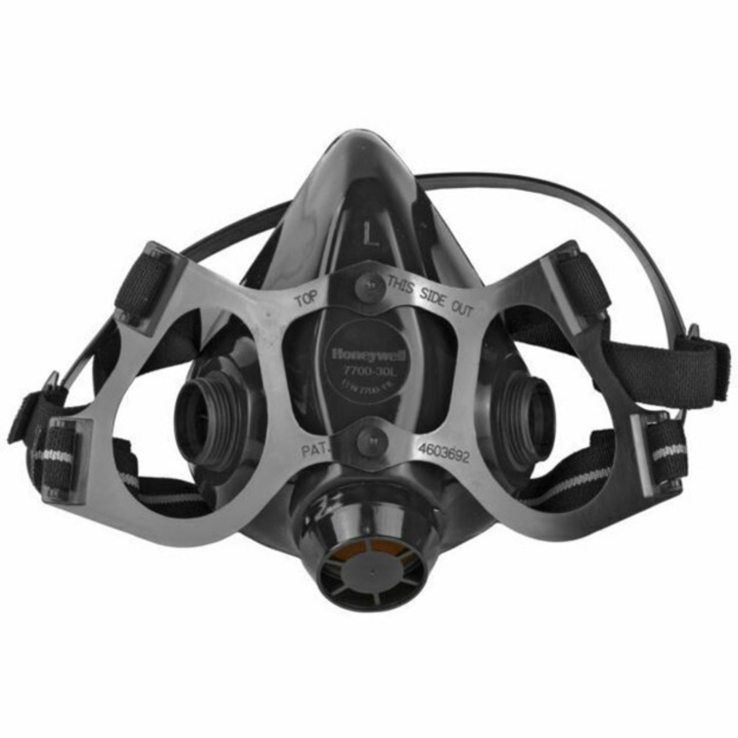 HONEYWELL  7700 Series Half Mask Respirator - Resists Particulates, Chemical, Contamination and Gas, Cradle Suspension, Silicone - Size Large