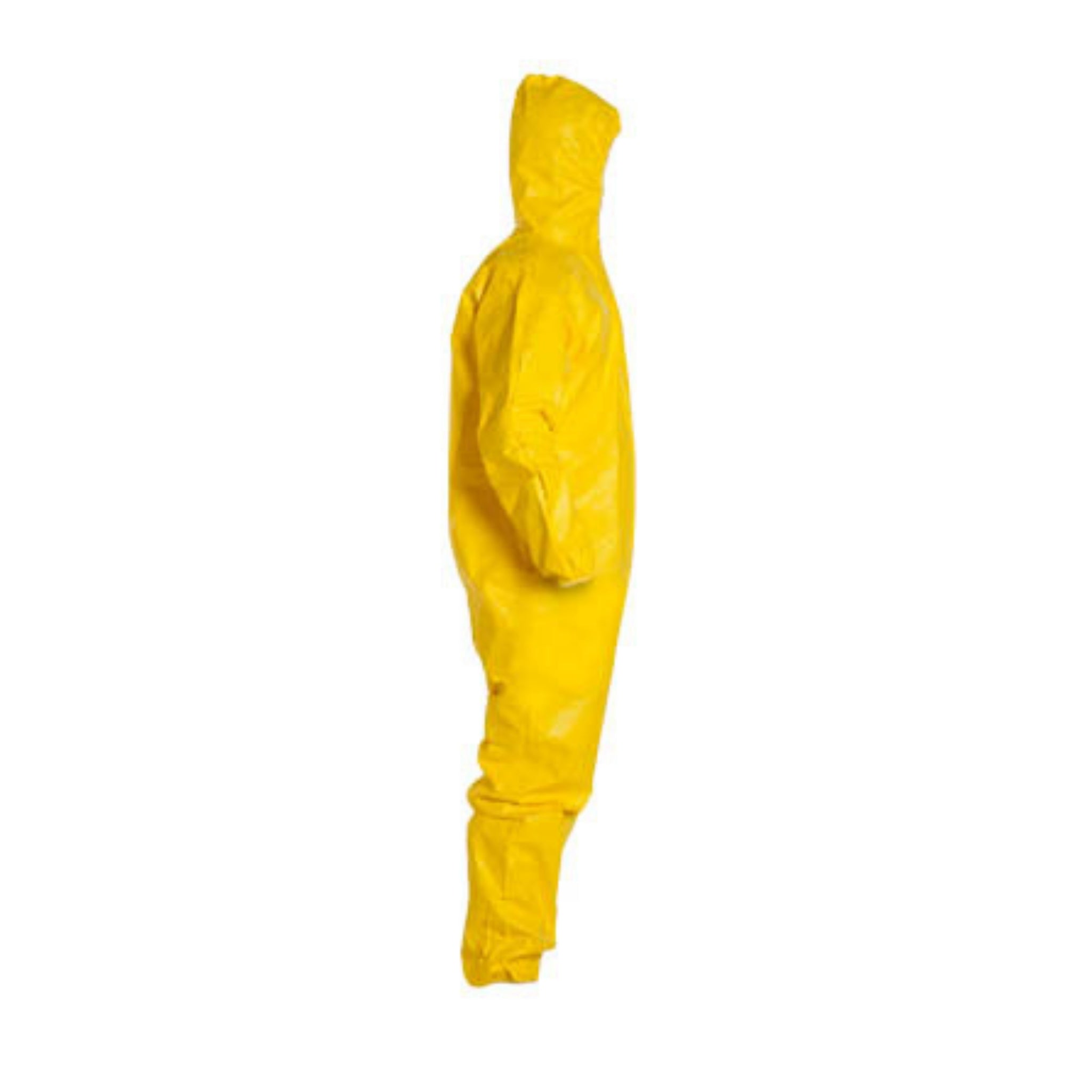 DuPont QC127S- Pack of 1: Tychem 2000 Standard Fit Hood Stormflap Elastic Wrists and Ankles Serged Seam, Yellow