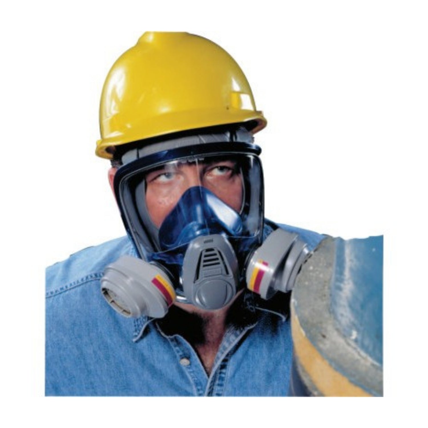 MSA Advantage® 3200 Full-Facepiece Respirator - Rubber Harness - Medium