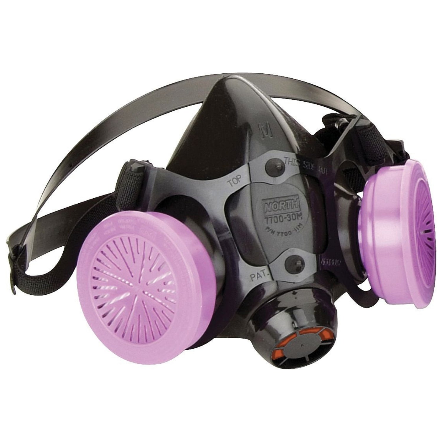 HONEYWELL  7700 Series Half Mask Respirator - Resists Particulates, Chemical, Contamination and Gas, Cradle Suspension, Silicone - Size Small