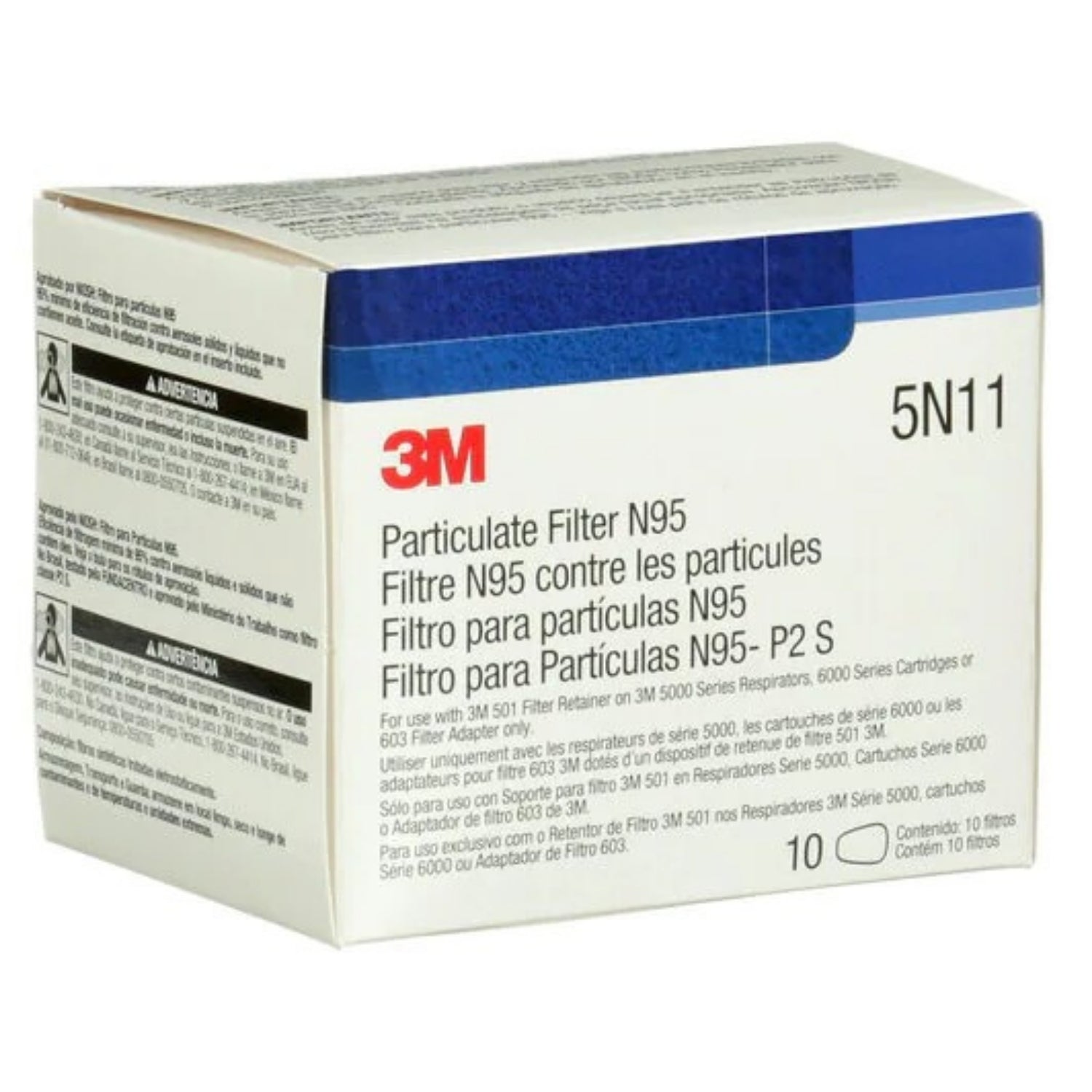 3M™ Particulate Filter 5N11, N95 100 - Non-Oil Based Particles