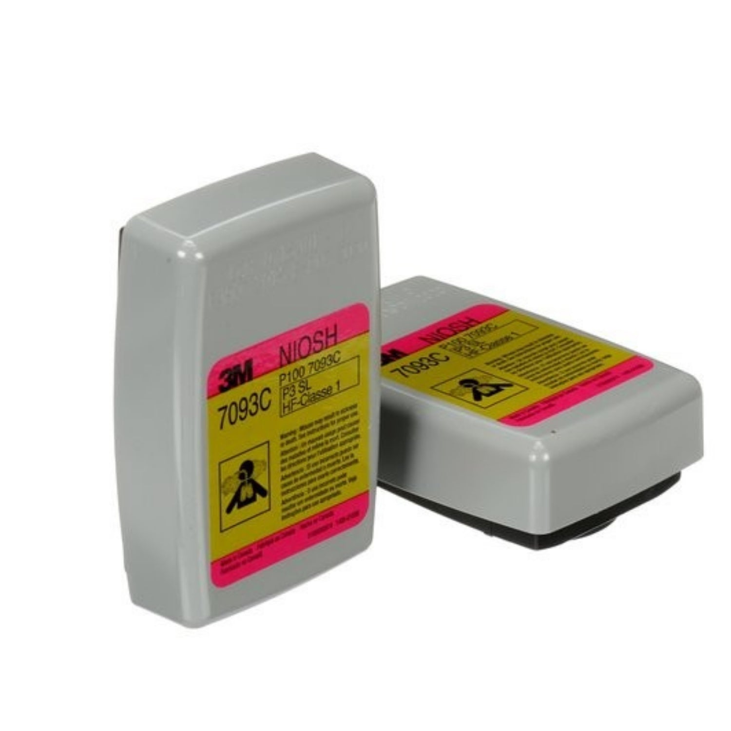 3M™ Hydrogen Fluoride Cartridge/Filter 7093CB, P100, with Nuisance Level Organic Vapor and Acid Gas Relief