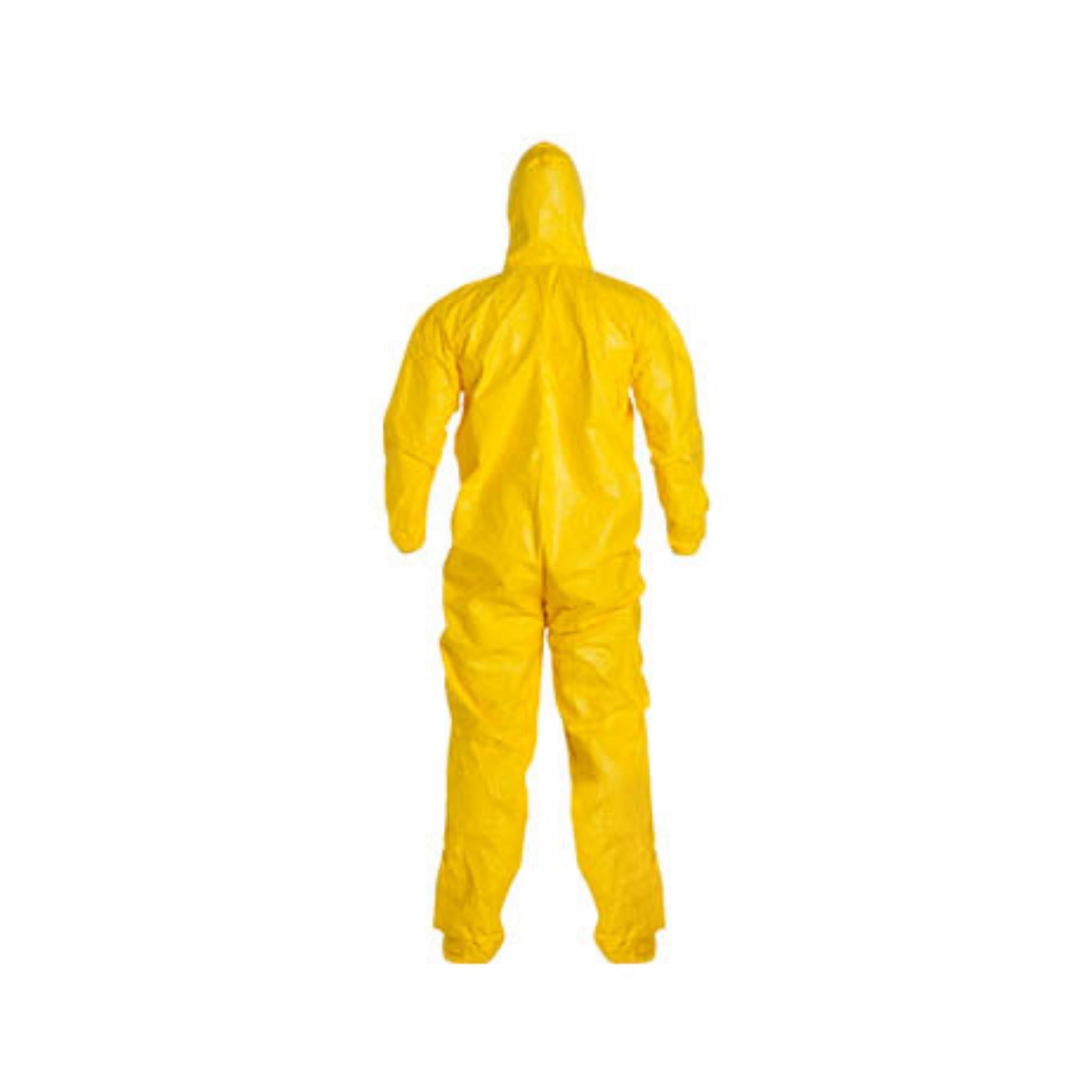 DuPont QC122S - Pack of 1: Tychem 2000 Standard Fit Hood, Booties Stormflap Elastic Wrists and Ankles Serged Seam, Yellow